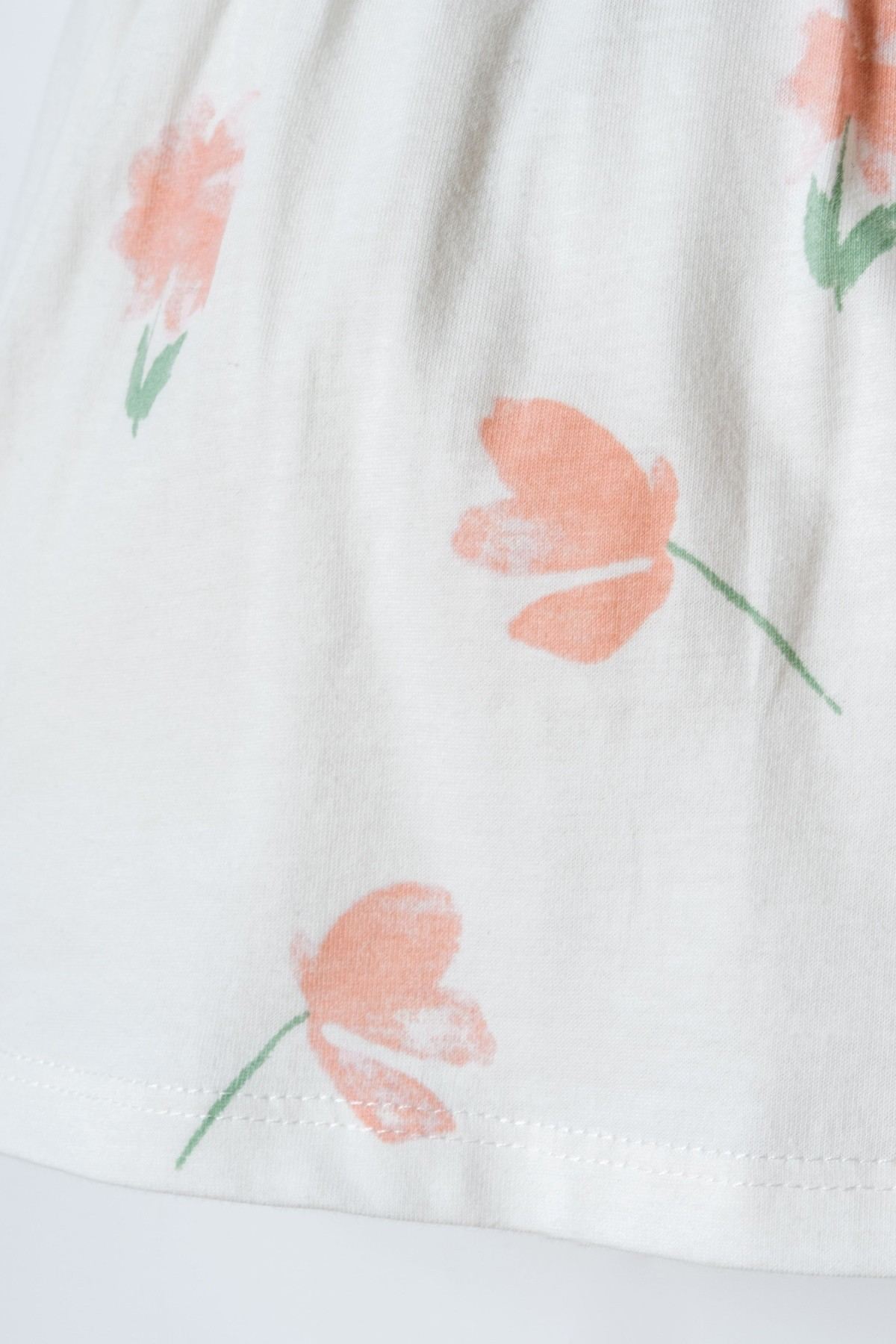 6-36 Ay Lisanslı Us Polo Assn Kız Bebek Elbise-Ekru