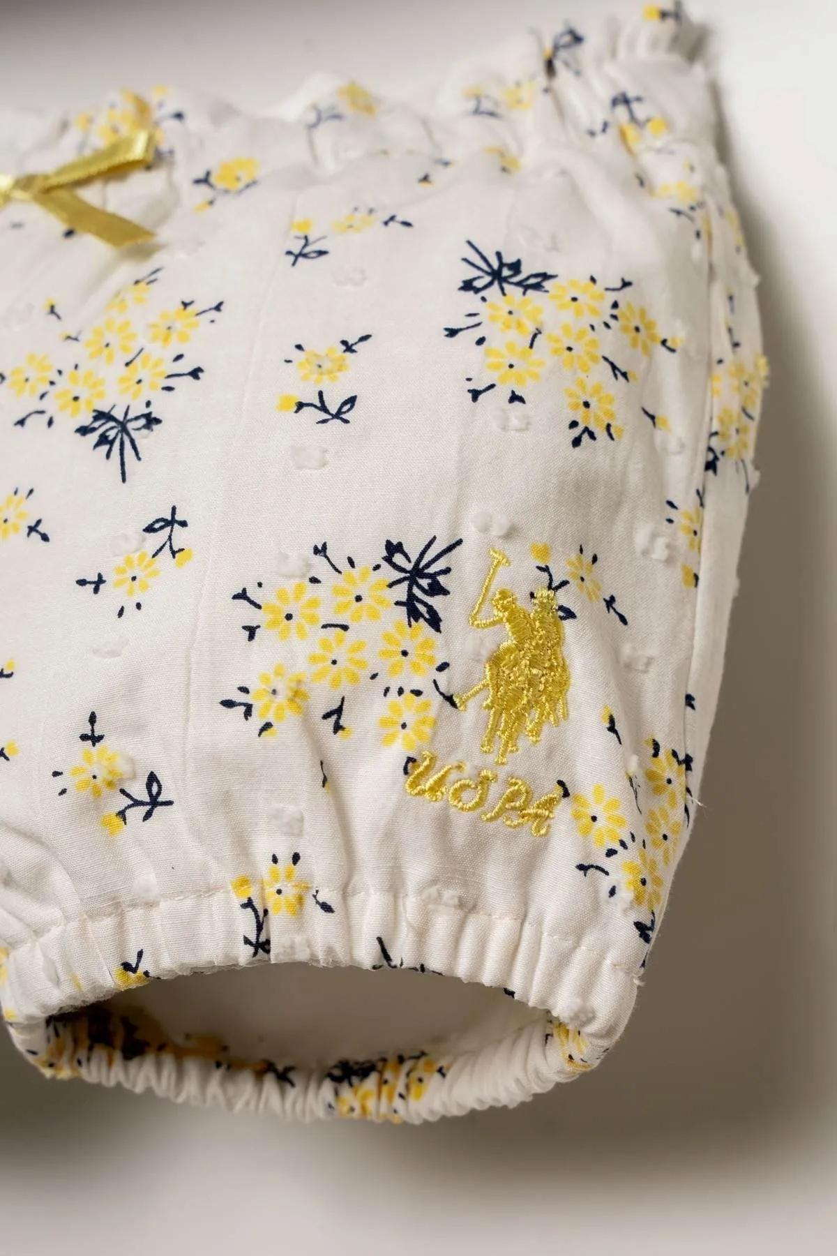 6-36 Ay Lisanslı Us Polo Assn Kız Bebek Takım-Sarı