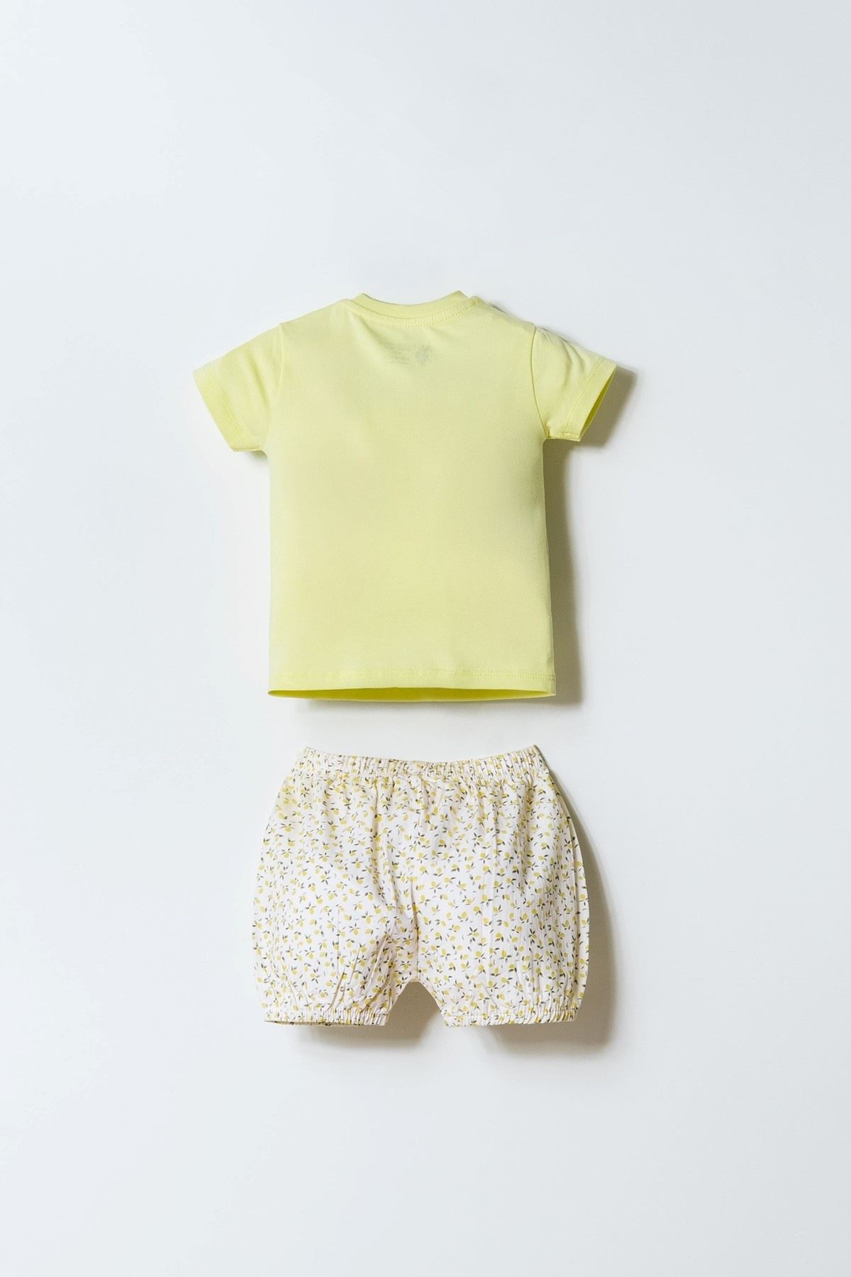 6-36 Ay Lisanslı Us Polo Assn Kız Bebek Takım-Sarı