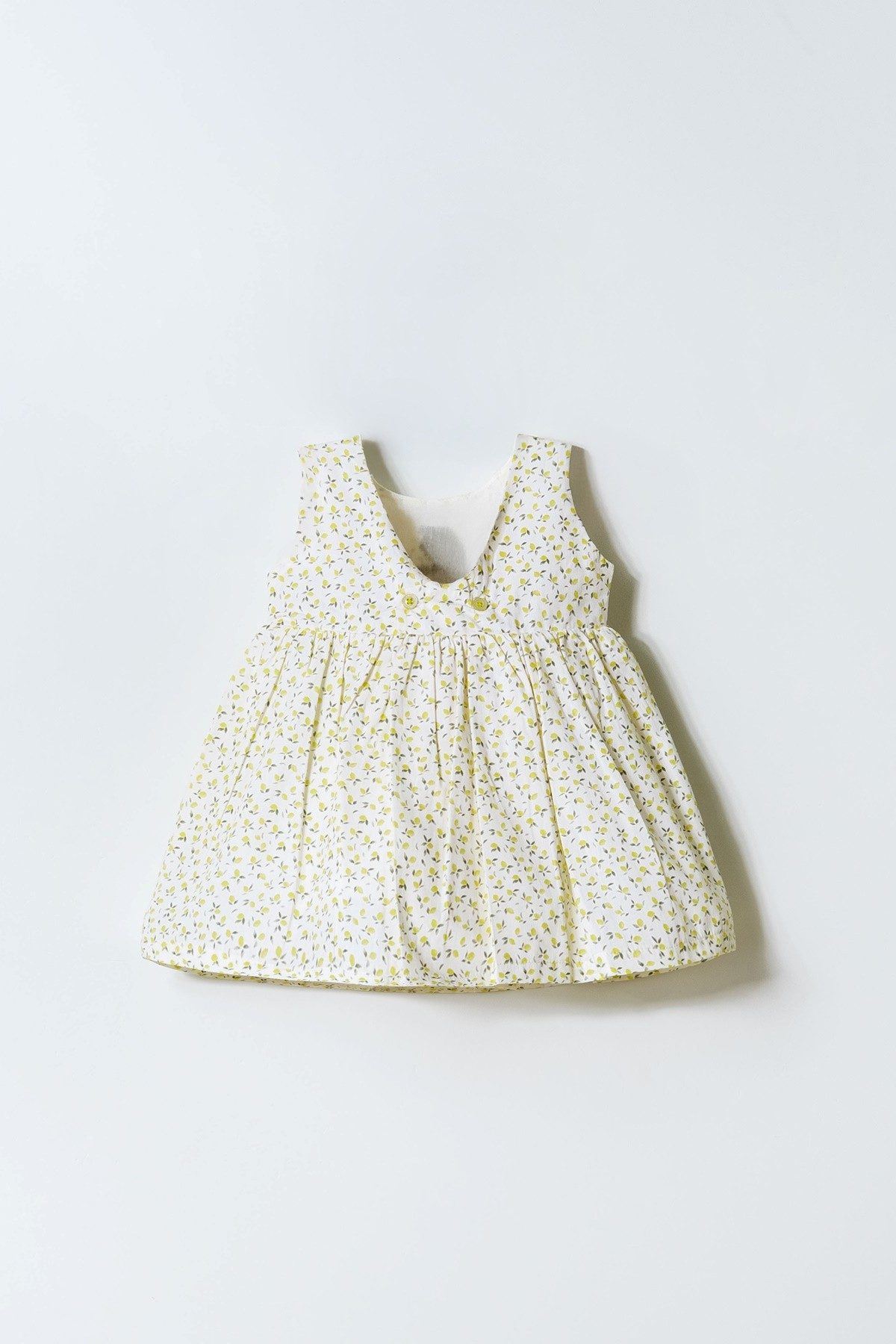 6-36 Ay Lisanslı Us Polo Assn Kız Bebek Elbise-Ekru