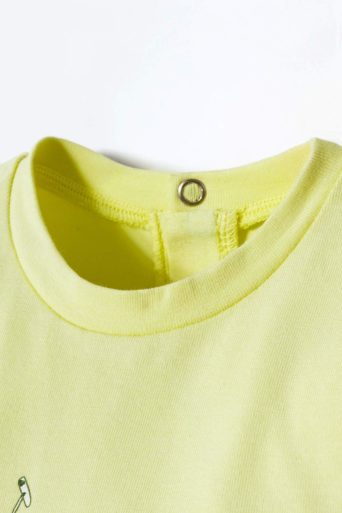 6-36 Ay Lisanslı Us Polo Assn Kız Bebek Takım-Sarı