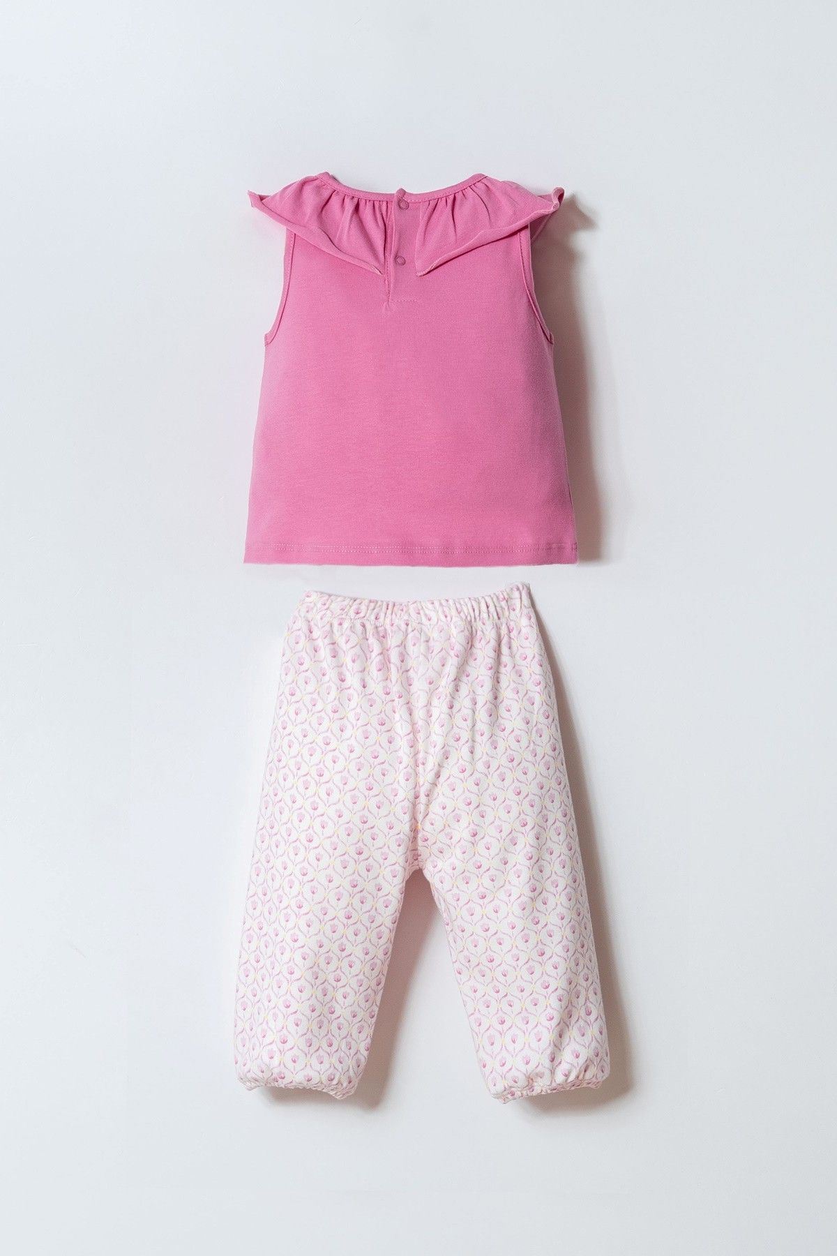 6-36 Ay Lisanslı Us Polo Assn Kız Bebek Takım-Pembe