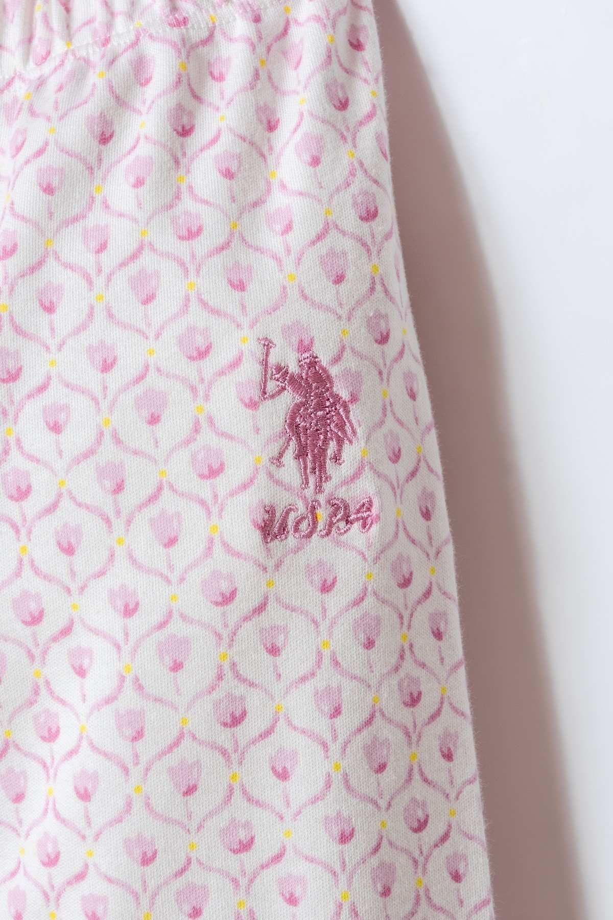 6-36 Ay Lisanslı Us Polo Assn Kız Bebek Takım-Pembe