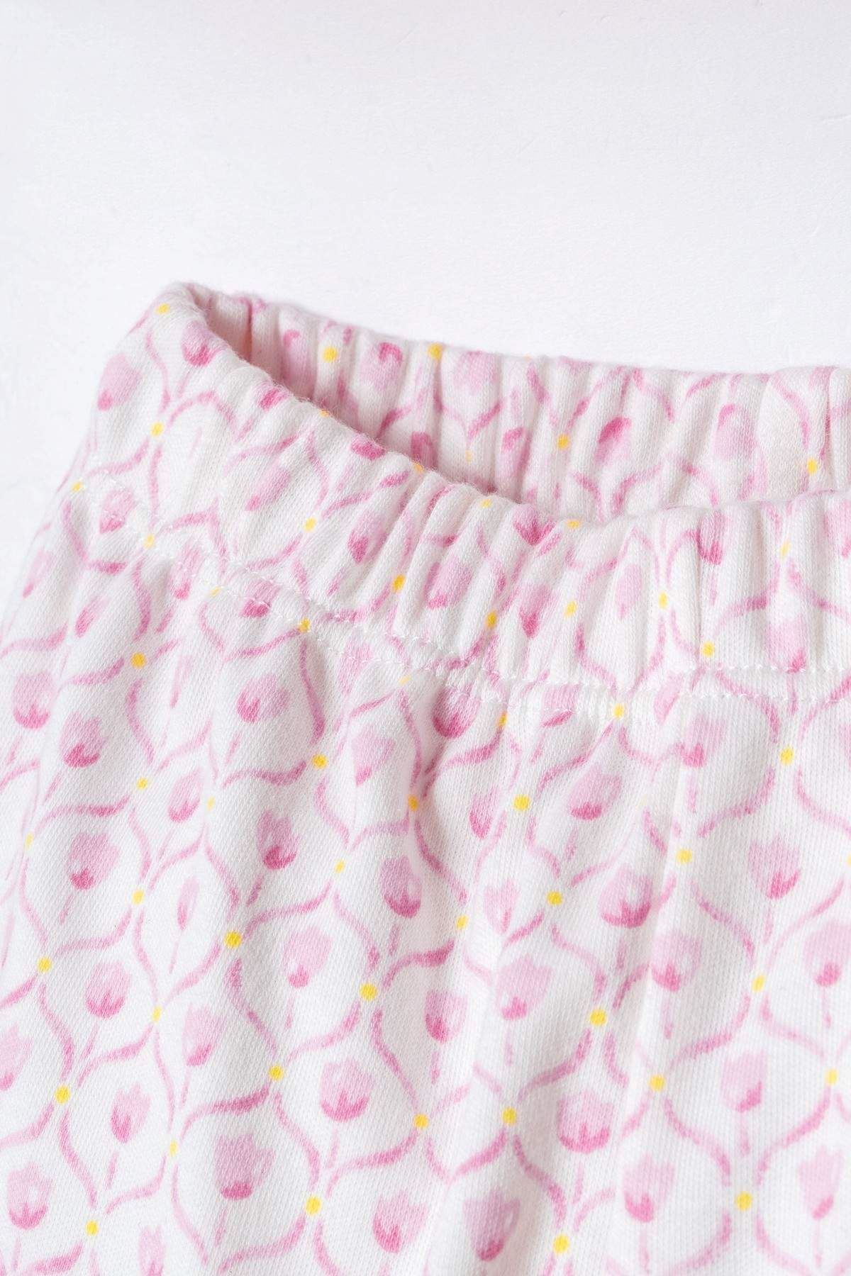 6-36 Ay Lisanslı Us Polo Assn Kız Bebek Takım-Pembe