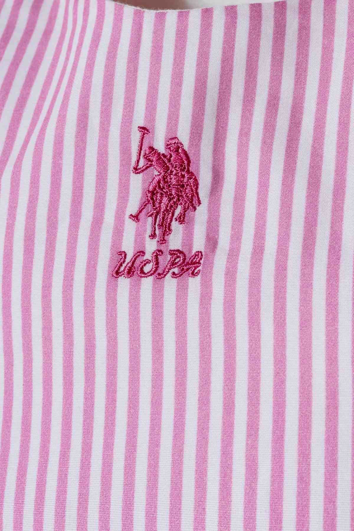 6-36 Ay Lisanslı Us Polo Assn Kız Bebek Salopet-Pembe