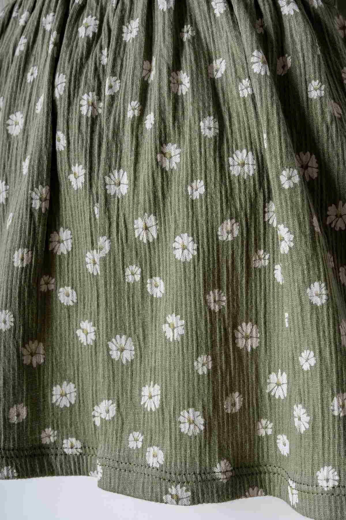 6-36 Ay Lisanslı Us Polo Assn Kız Bebek Elbise-Yeşil