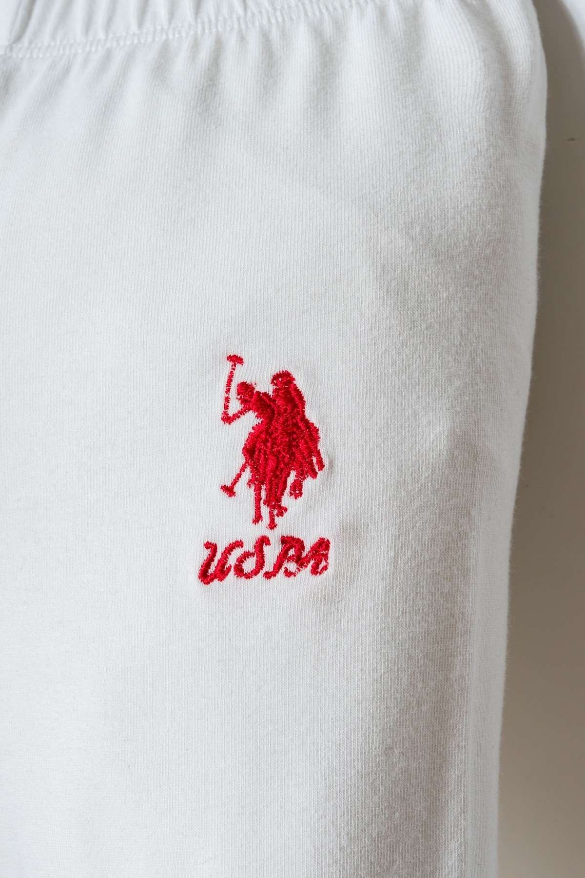 6-36 Ay Lisanslı Us Polo Assn Kız Bebek Takım-Kırmızı