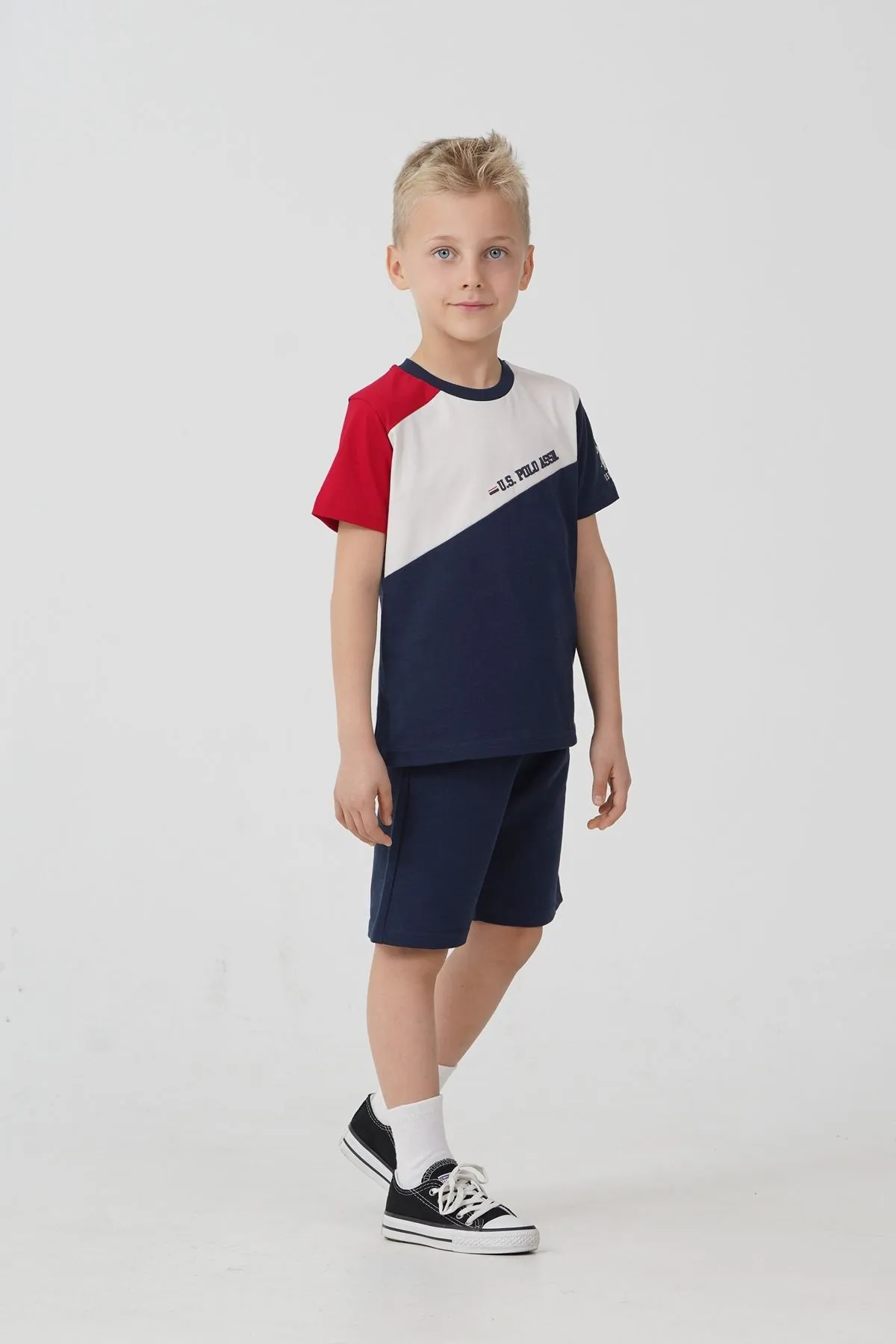 4-15 Yaş Lisanslı Us Polo Assn Erkek Çocuk Takım-Lacivert