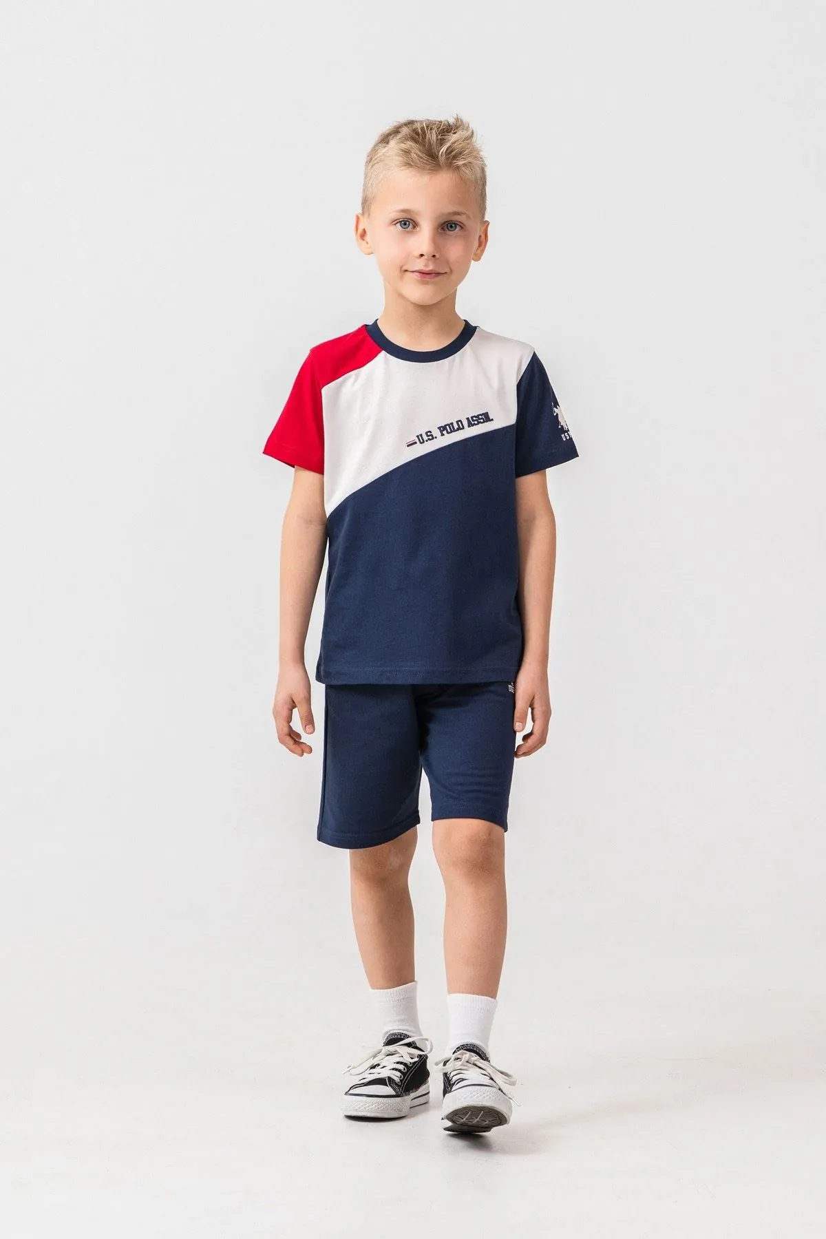 4-15 Yaş Lisanslı Us Polo Assn Erkek Çocuk Takım-Lacivert