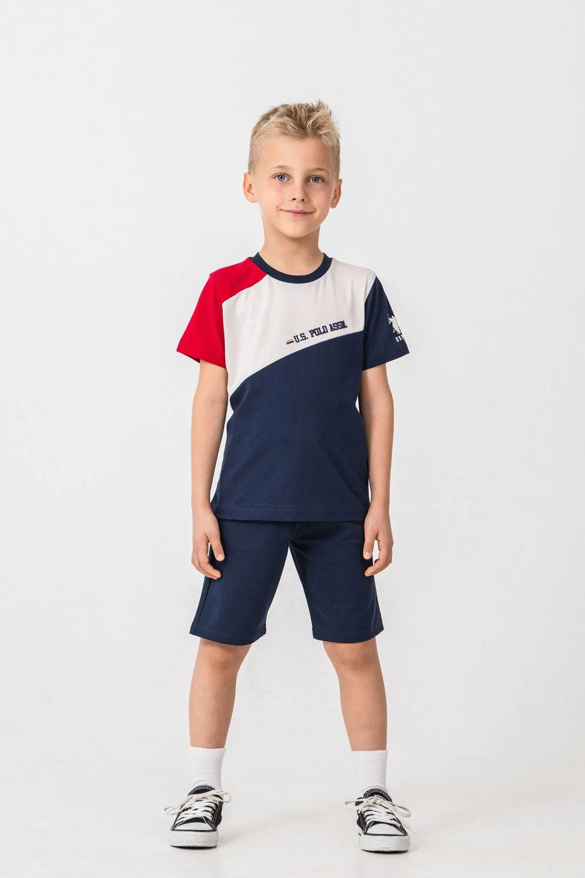 4-15 Yaş Lisanslı Us Polo Assn Erkek Çocuk Takım-Lacivert