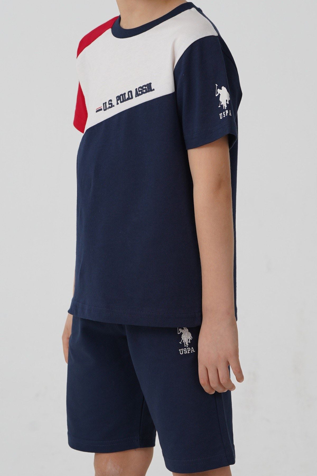 4-15 Yaş Lisanslı Us Polo Assn Erkek Çocuk Takım-Lacivert