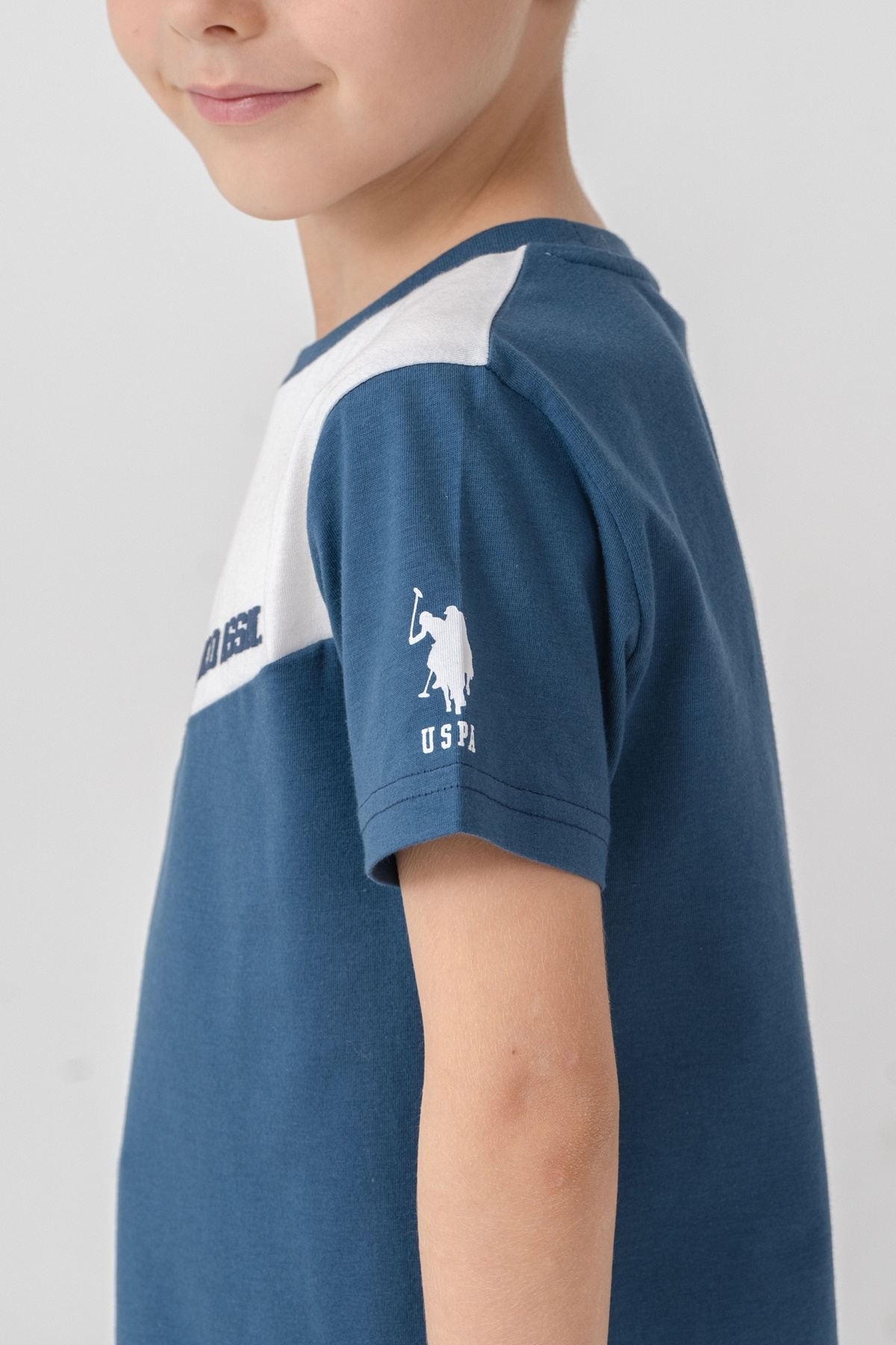 4-15 Yaş Lisanslı Us Polo Assn Erkek Çocuk Takım-İndigo