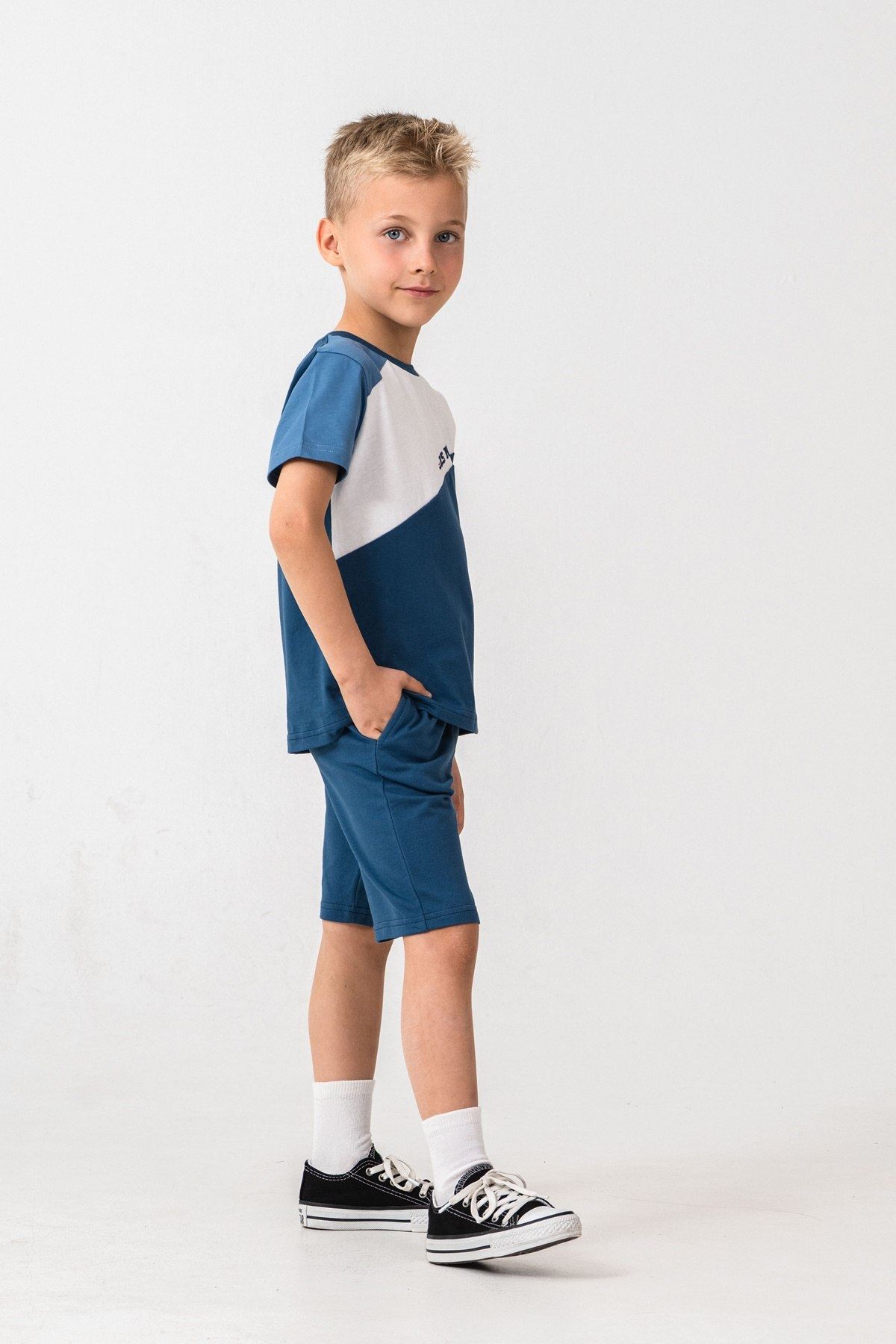 4-15 Yaş Lisanslı Us Polo Assn Erkek Çocuk Takım-İndigo