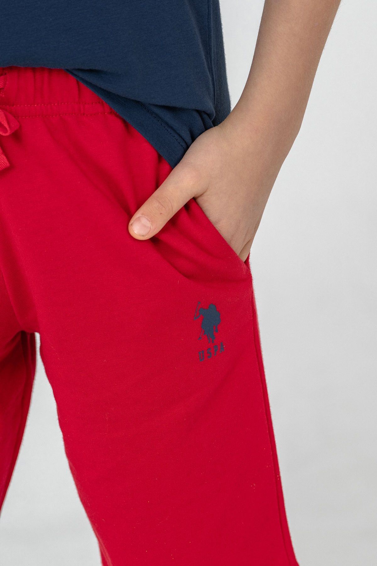 4-15 Yaş Lisanslı Us Polo Assn Erkek Çocuk Takım-İndigo