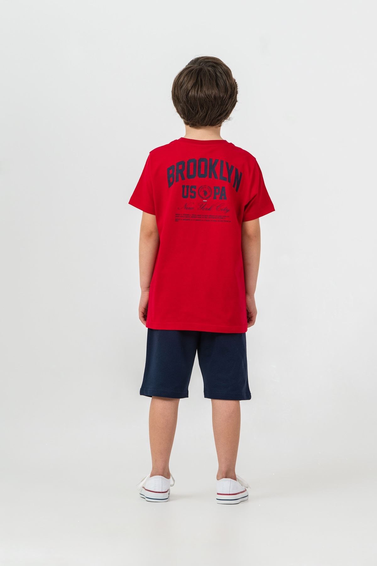 4-15 Yaş Lisanslı Us Polo Assn Erkek Çocuk Takım-Kırmızı