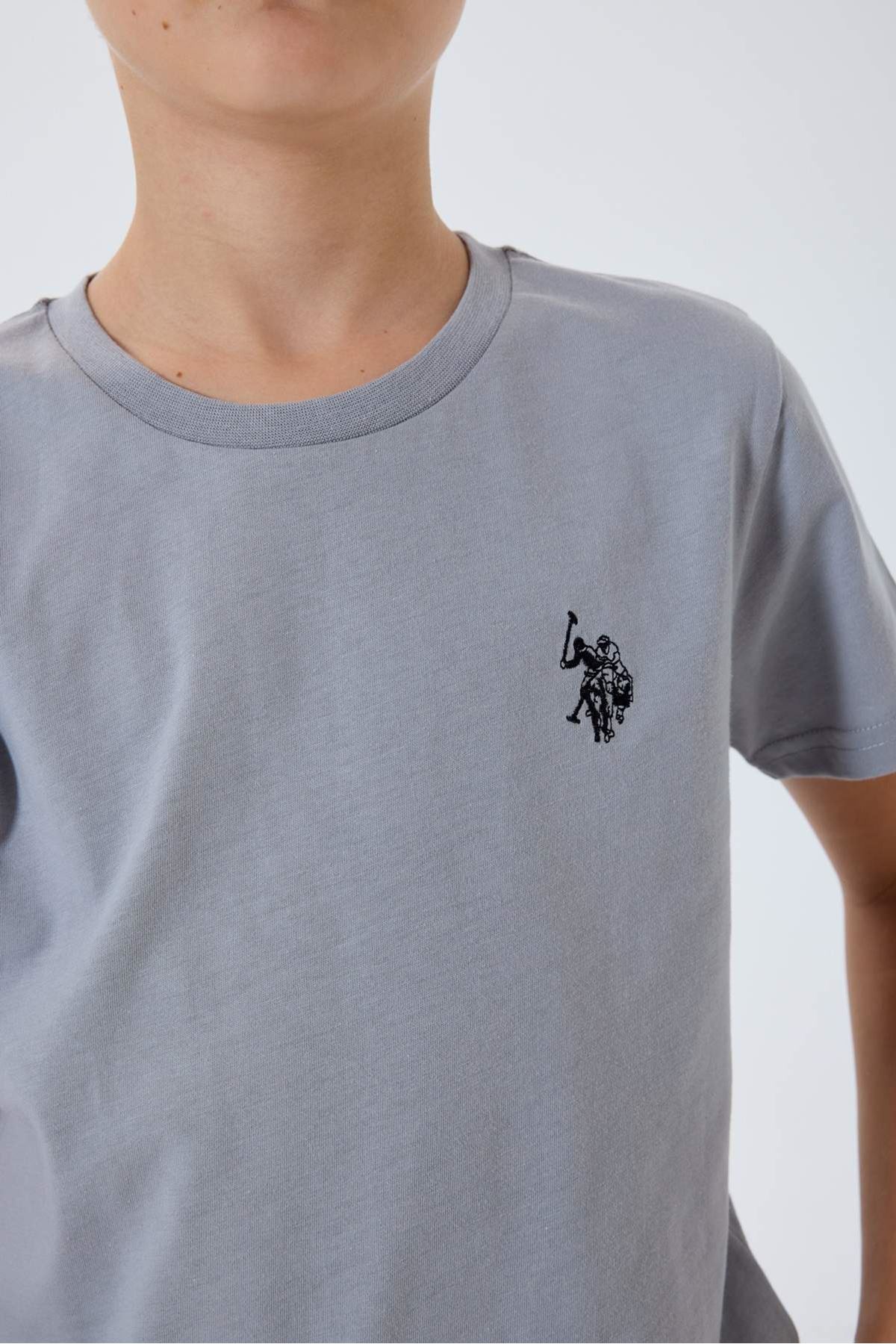 4-15 Yaş Lisanslı Us Polo Assn Erkek Çocuk Takım-Uzay Grisi