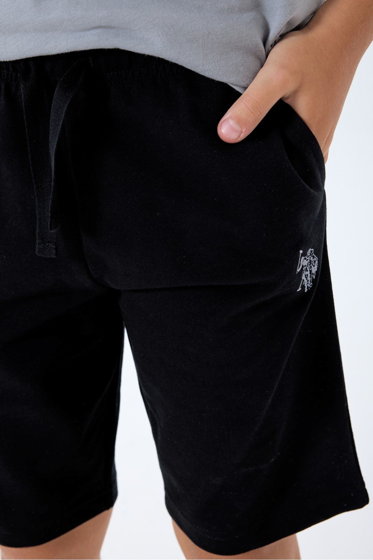 4-15 Yaş Lisanslı Us Polo Assn Erkek Çocuk Takım-Uzay Grisi