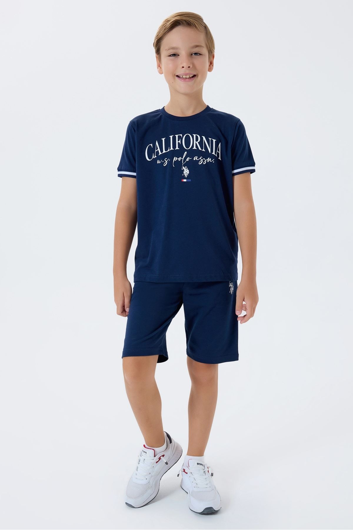 4-15 Yaş Lisanslı Us Polo Assn Erkek Çocuk Takım-Lacivert