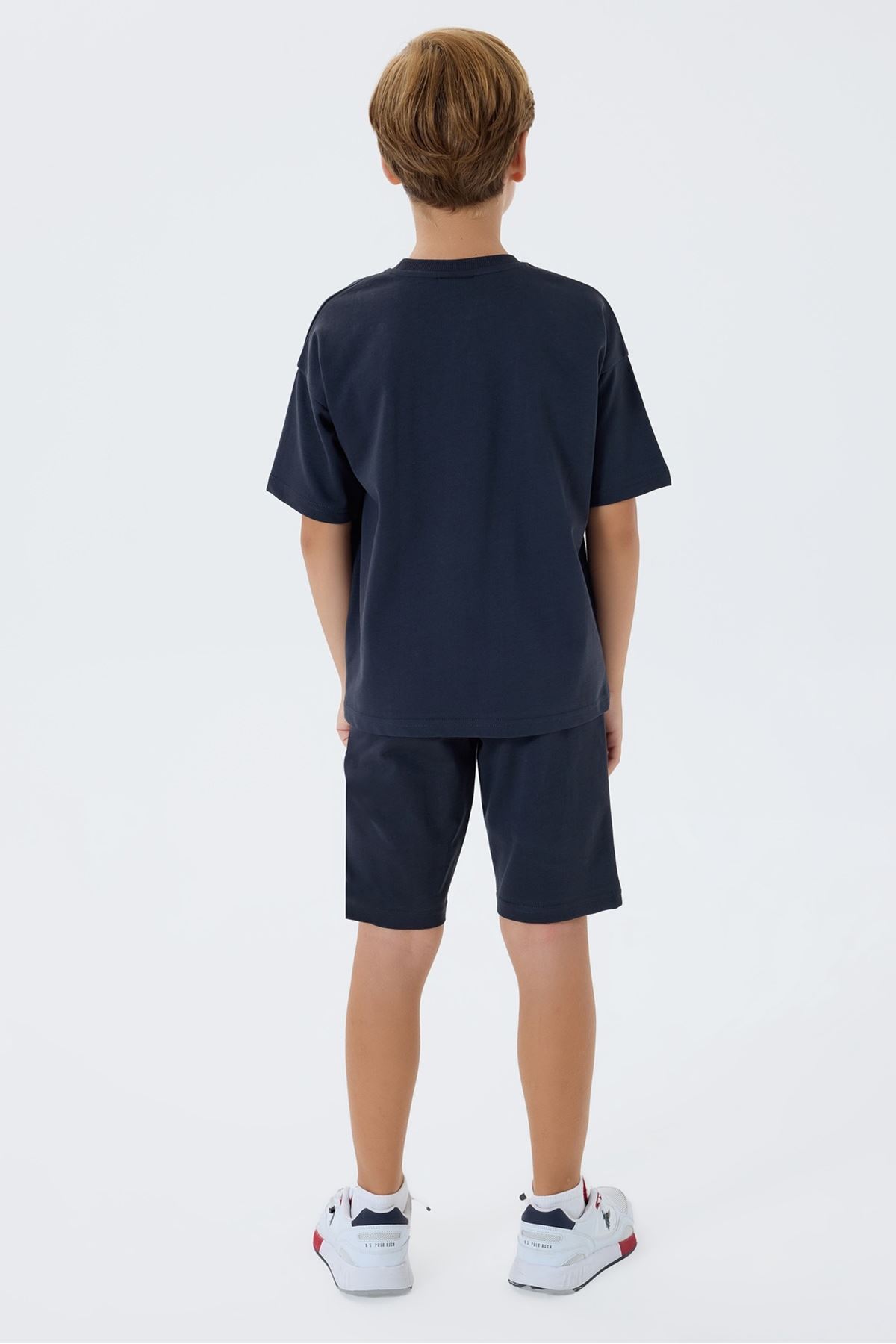 4-15 Yaş Lisanslı Us Polo Assn Erkek Çocuk Takım-Antrasit