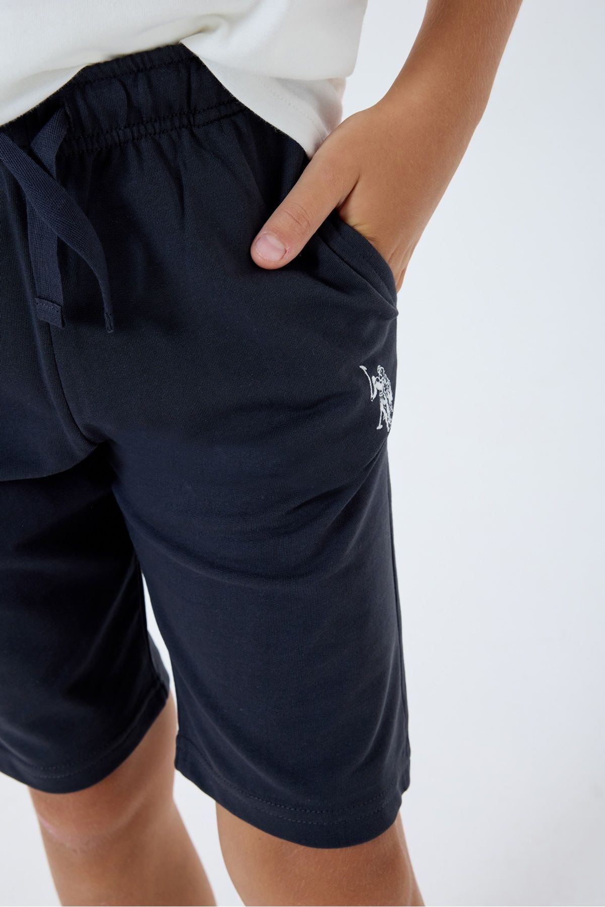 4-15 Yaş Lisanslı Us Polo Assn Erkek Çocuk Takım-Ekru