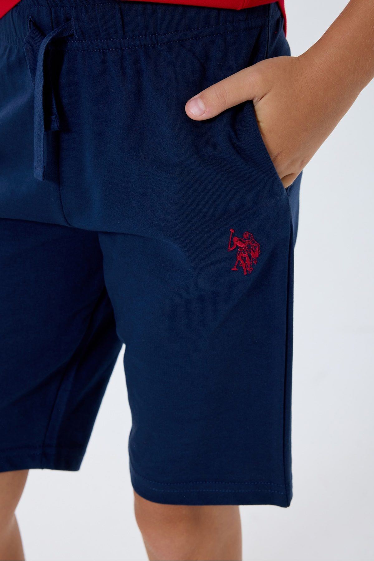 4-15 Yaş Lisanslı Us Polo Assn Erkek Çocuk Takım-Kırmızı