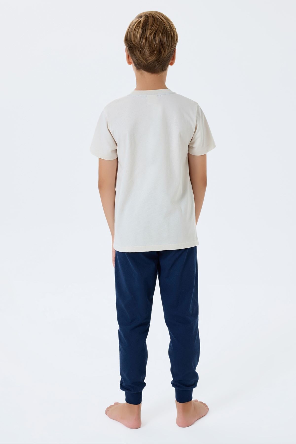 4-15 Yaş Lisanslı Us Polo Assn Erkek Çocuk Takım-Latte