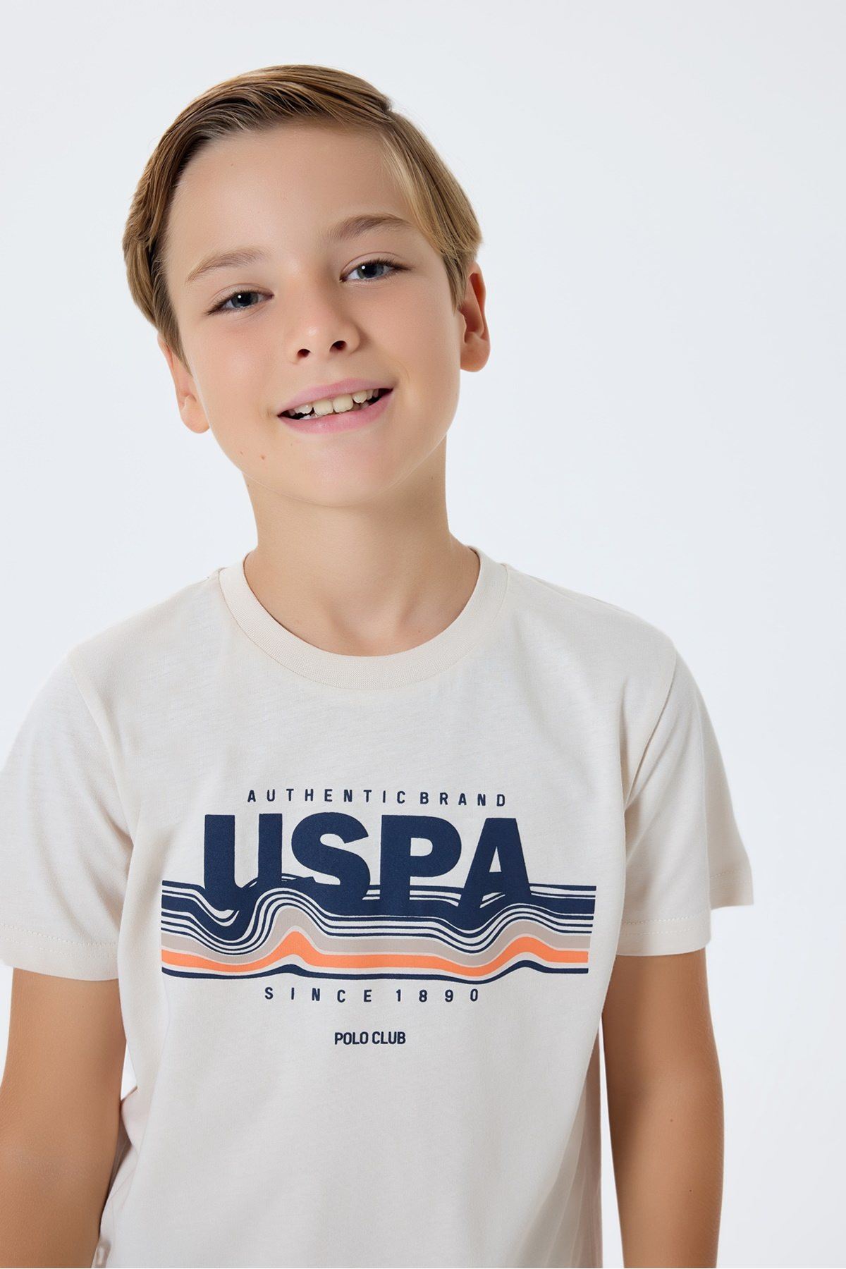 4-15 Yaş Lisanslı Us Polo Assn Erkek Çocuk Takım-Latte