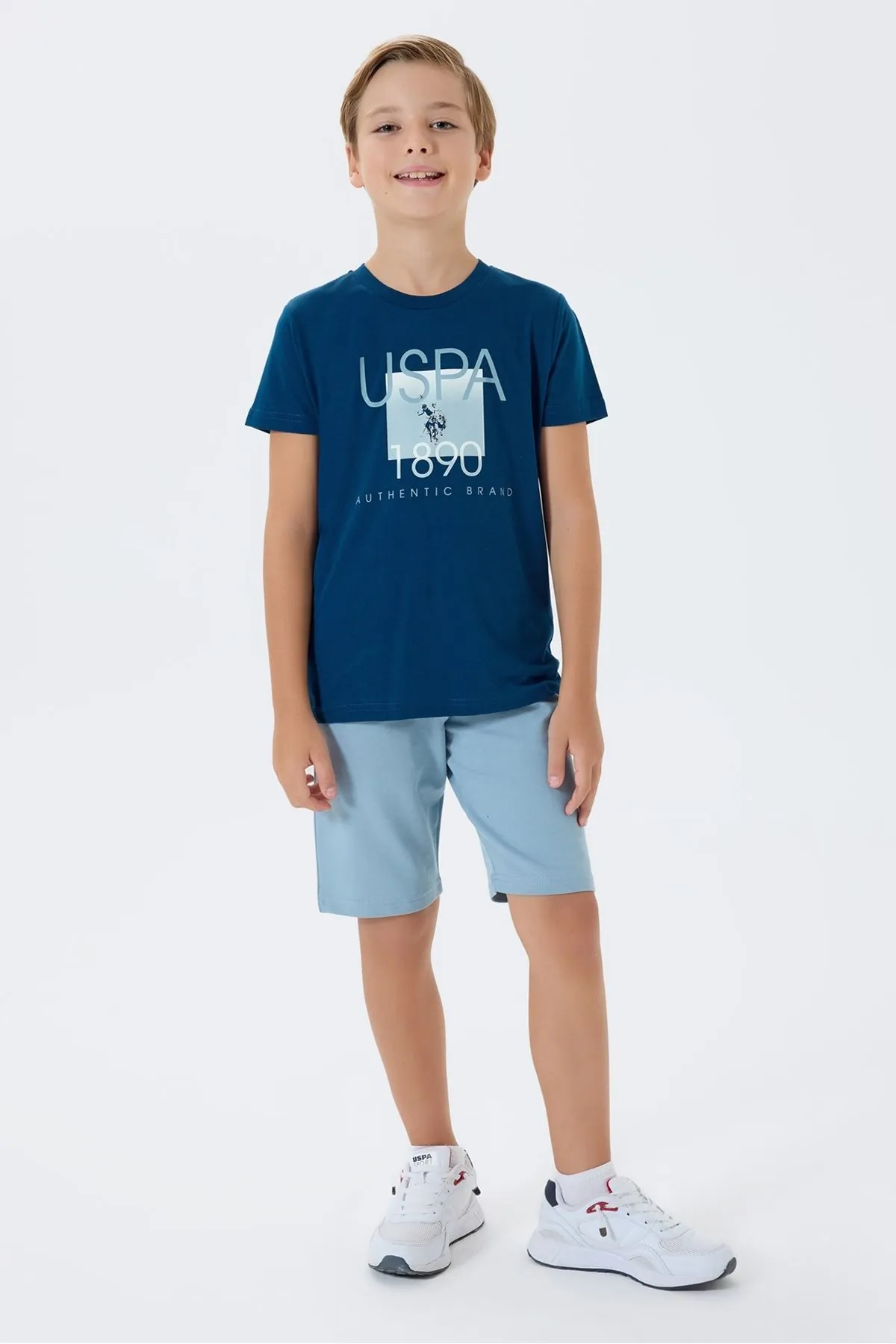 4-15 Yaş Lisanslı Us Polo Assn Erkek Çocuk Takım-Gece Mavisi