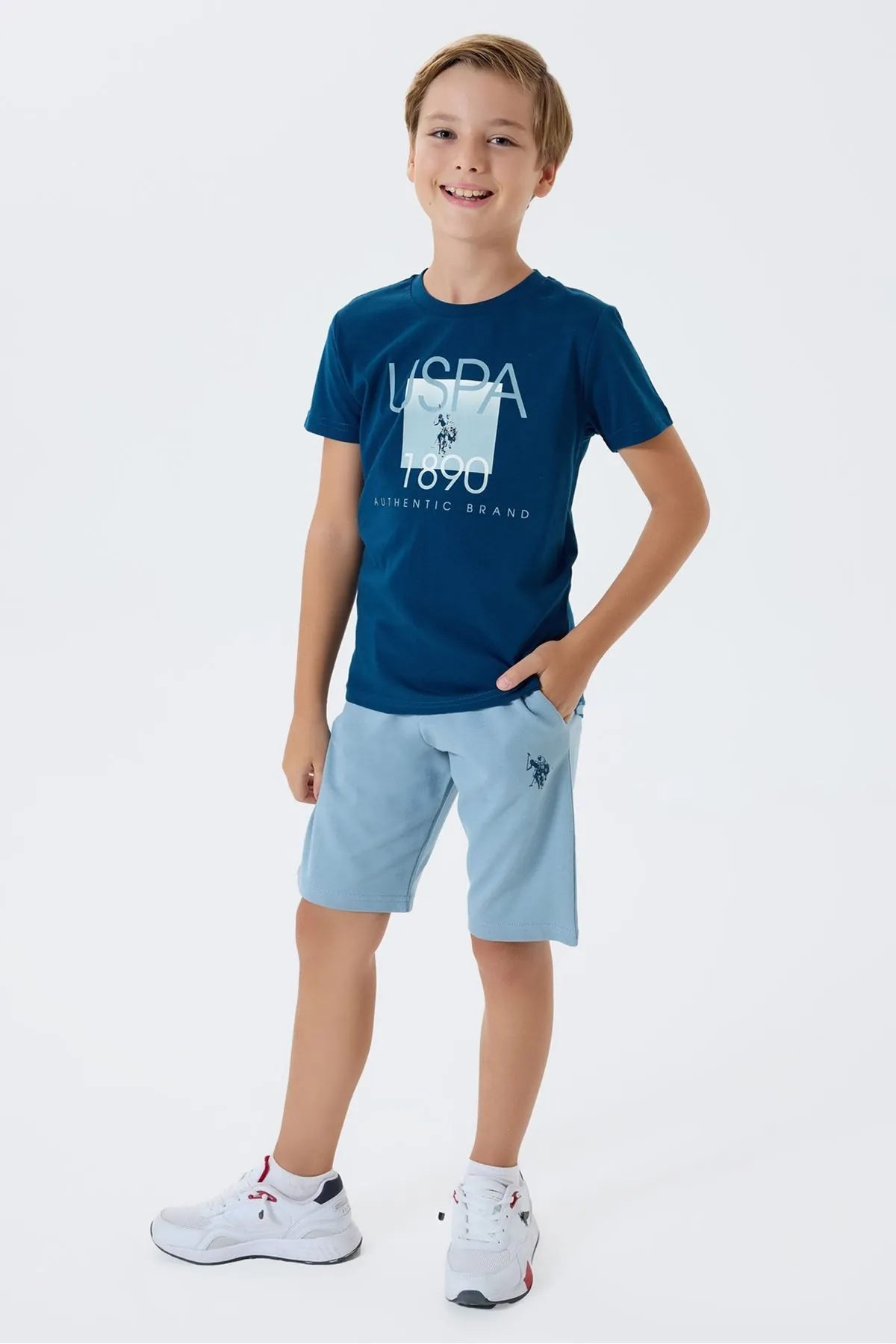 4-15 Yaş Lisanslı Us Polo Assn Erkek Çocuk Takım-Gece Mavisi