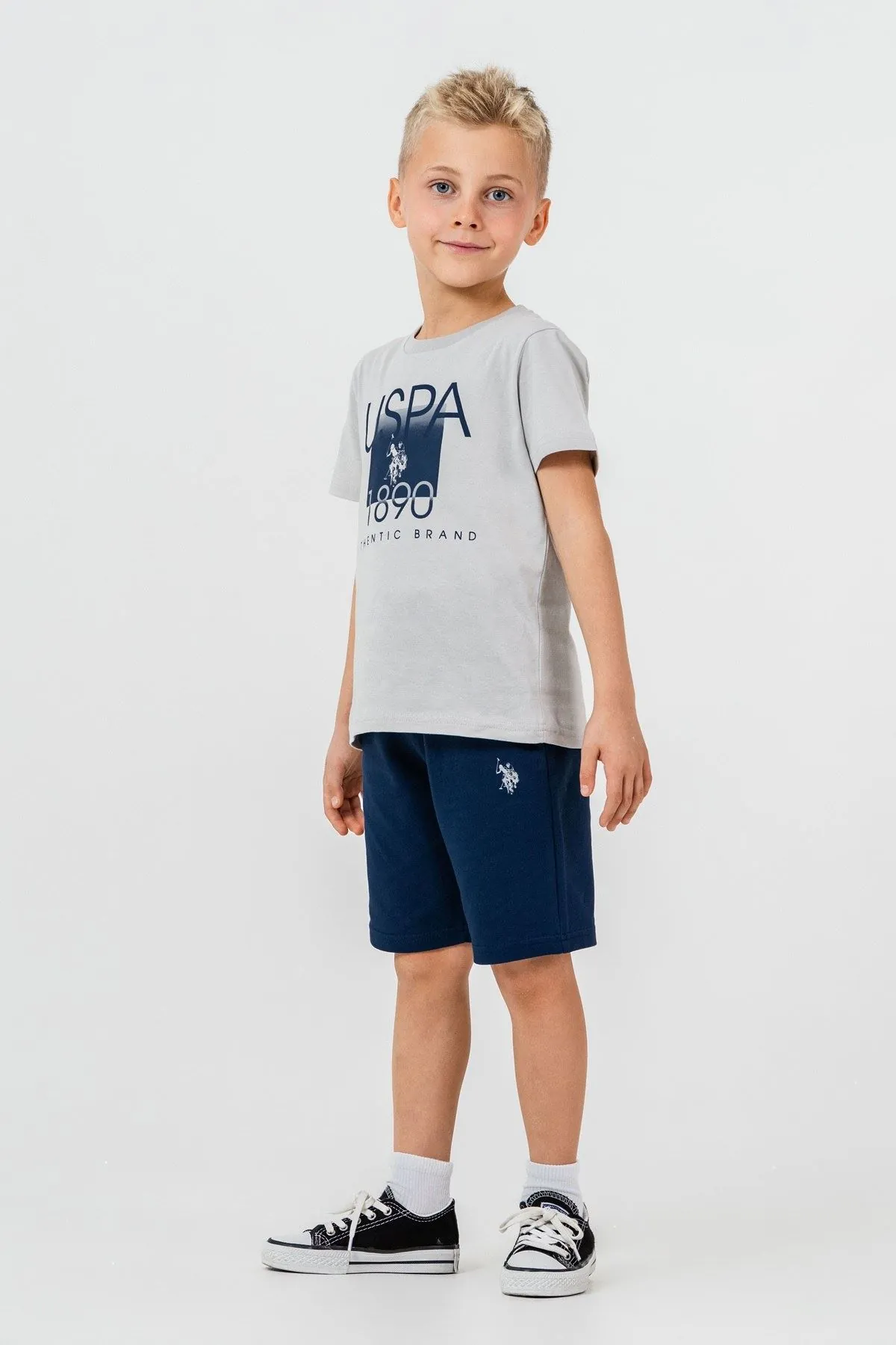 4-15 Yaş Lisanslı Us Polo Assn Erkek Çocuk Takım-Taş