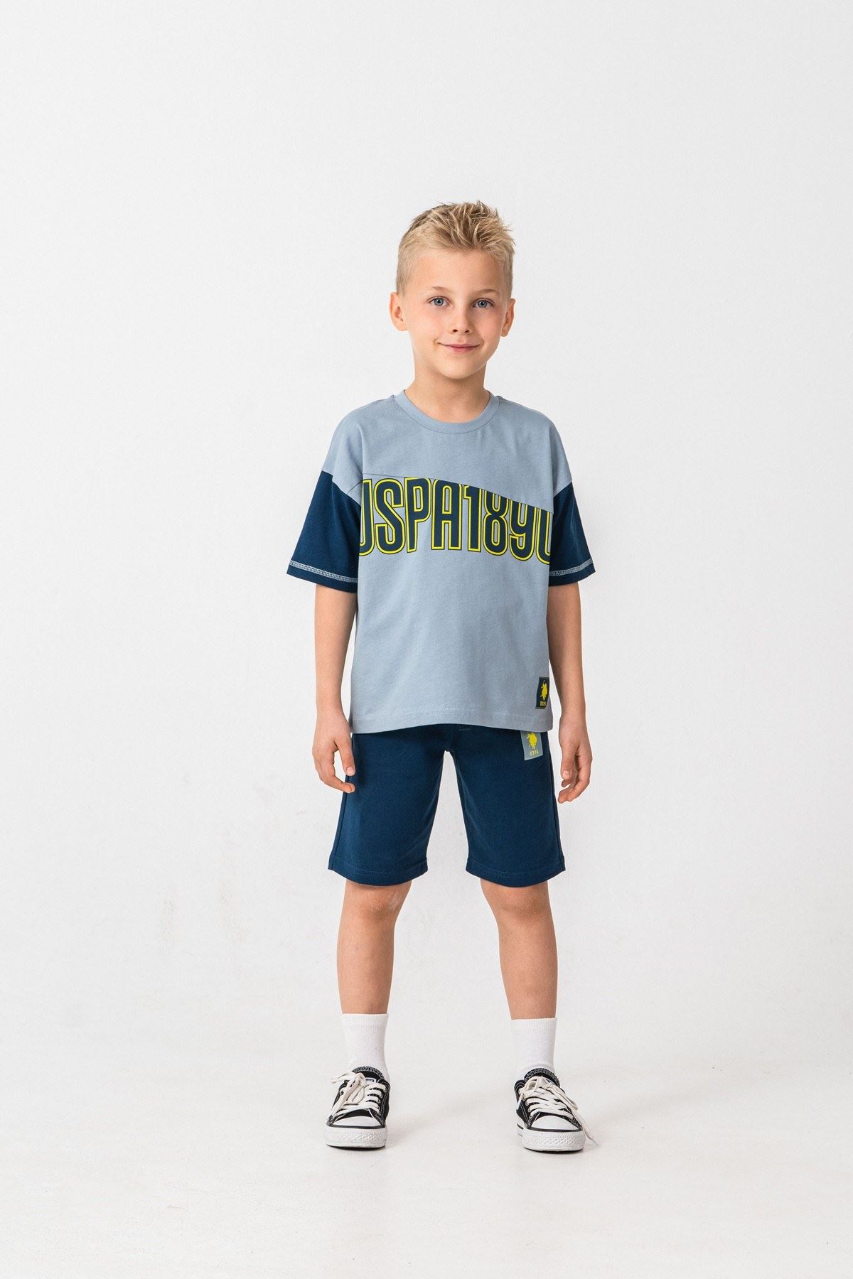 4-15 Yaş Lisanslı Us Polo Assn Erkek Çocuk Takım-Gece Mavisi