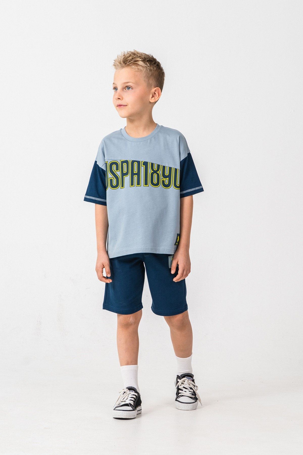 4-15 Yaş Lisanslı Us Polo Assn Erkek Çocuk Takım-Gece Mavisi