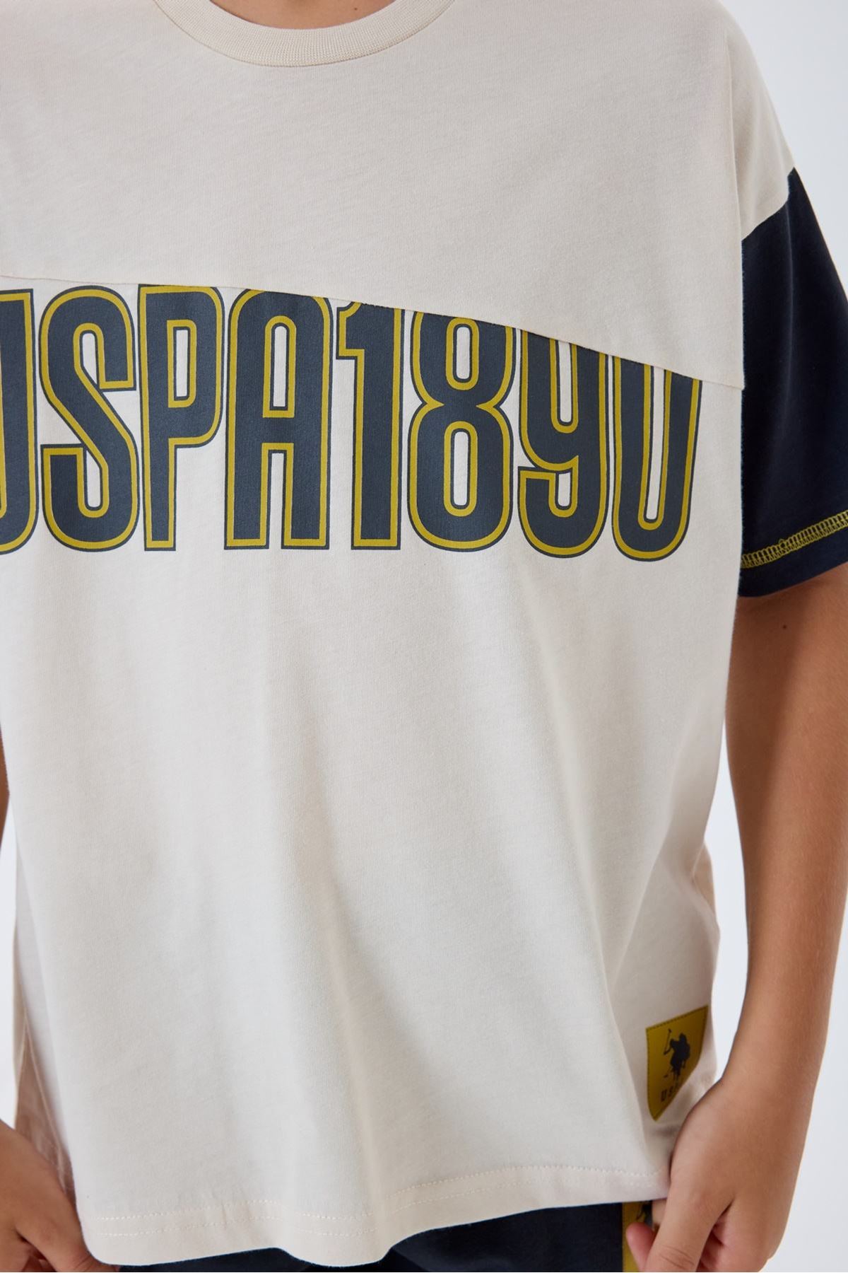 4-15 Yaş Lisanslı Us Polo Assn Erkek Çocuk Takım-Latte