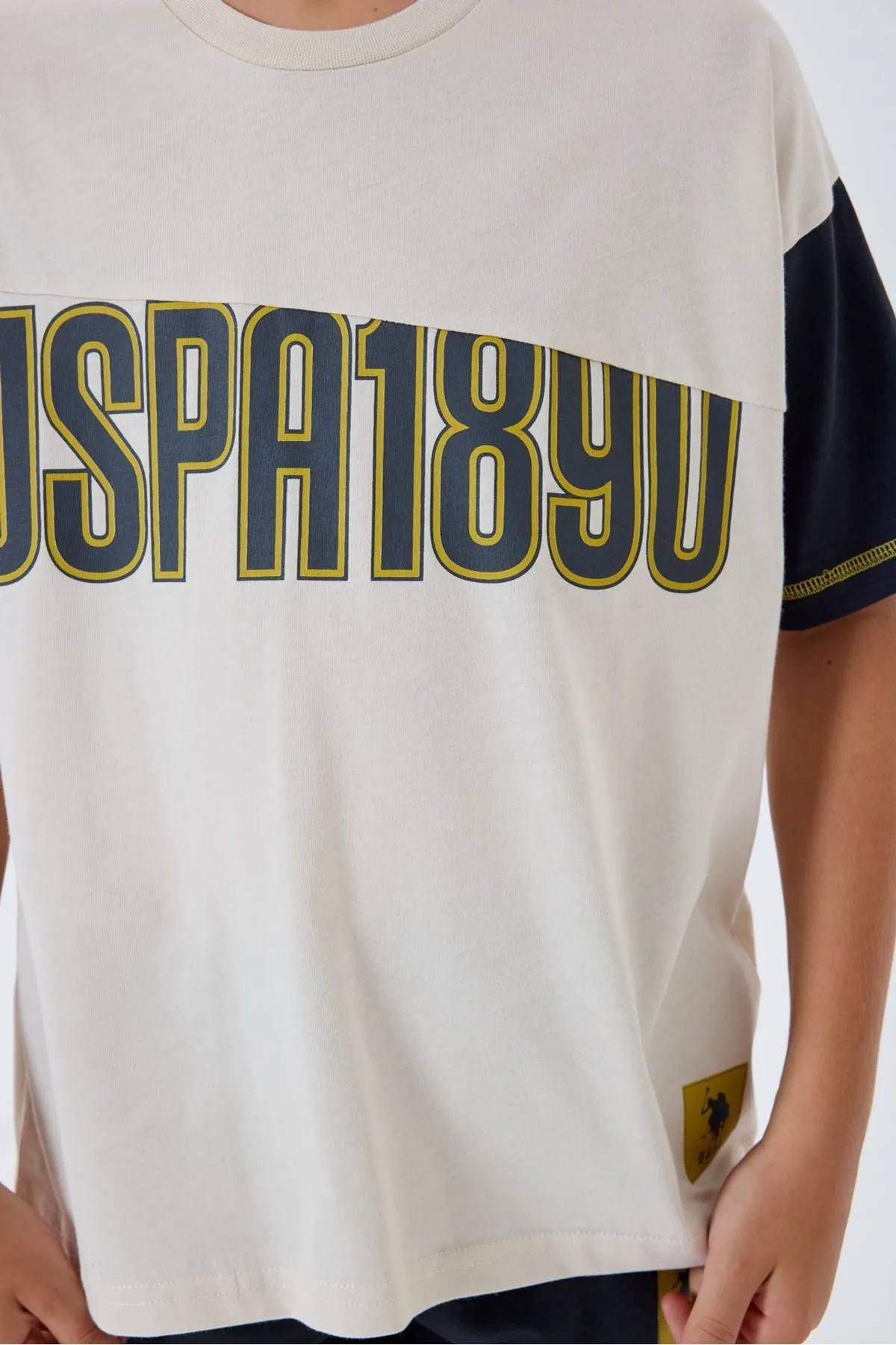 4-15 Yaş Lisanslı Us Polo Assn Erkek Çocuk Takım-Latte
