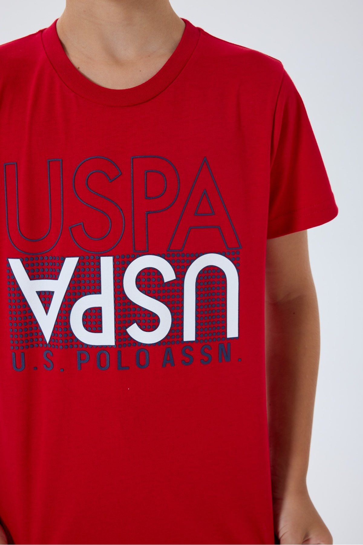 4-15 Yaş Lisanslı Us Polo Assn Erkek Çocuk Takım-Kırmızı