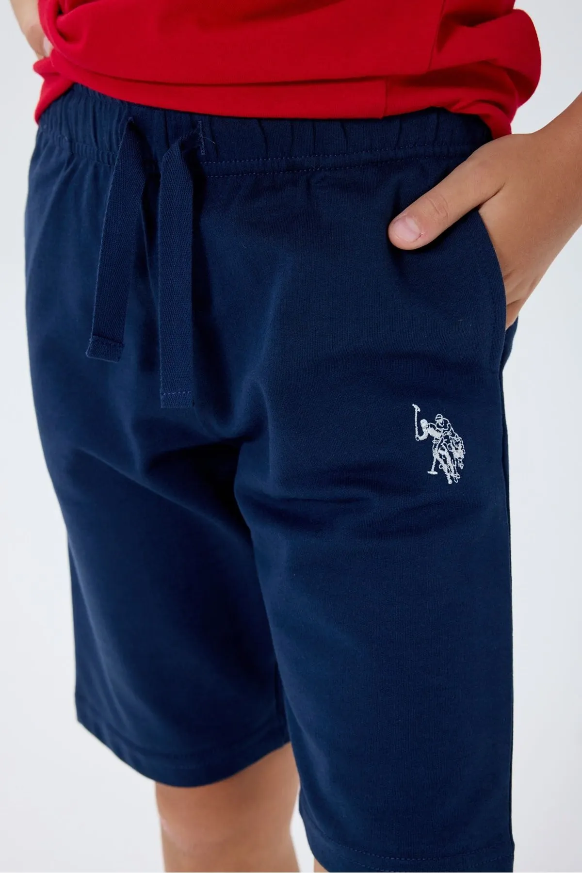 4-15 Yaş Lisanslı Us Polo Assn Erkek Çocuk Takım-Kırmızı