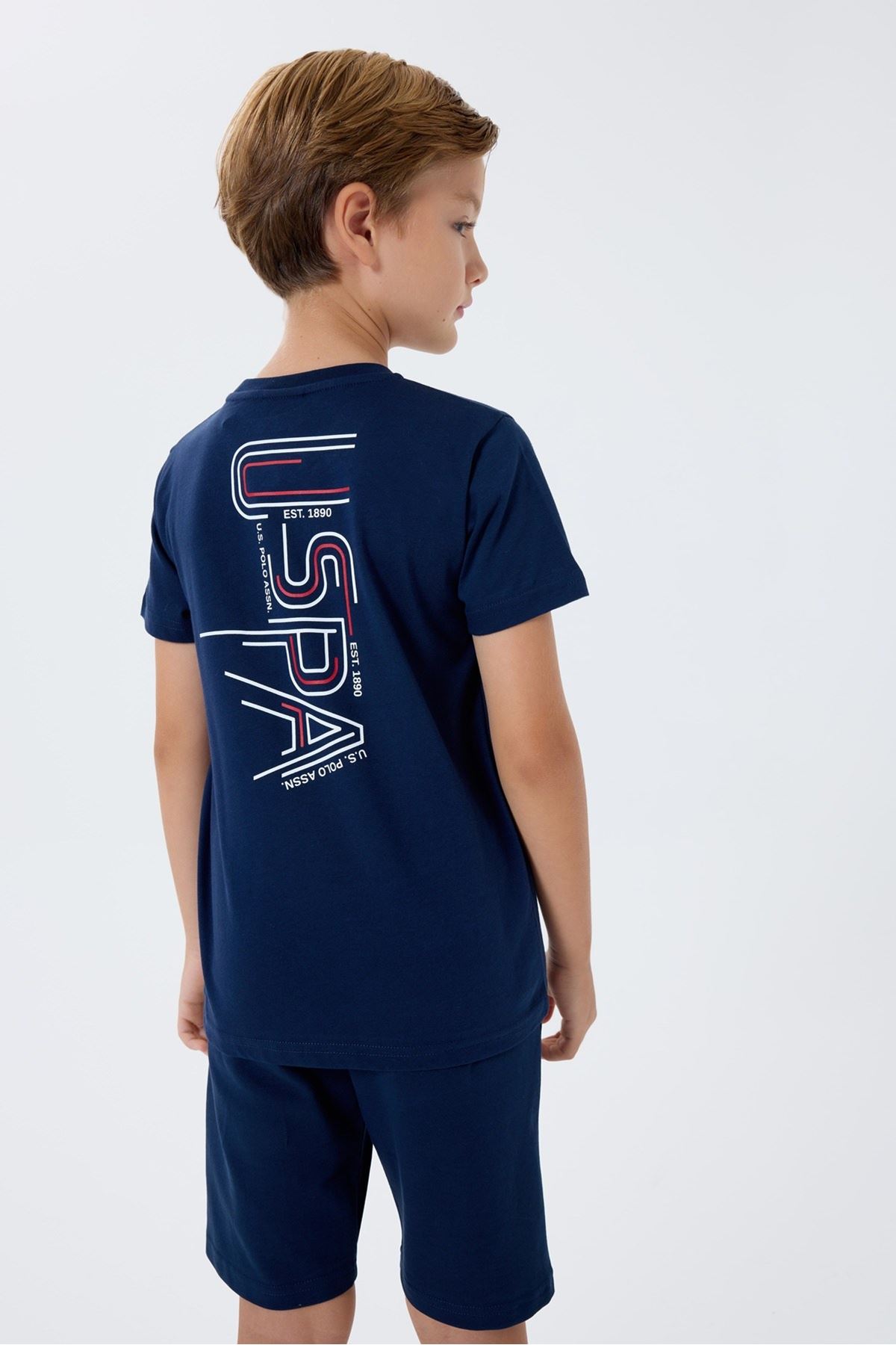 4-15 Yaş Lisanslı Us Polo Assn Erkek Çocuk Takım-Lacivert