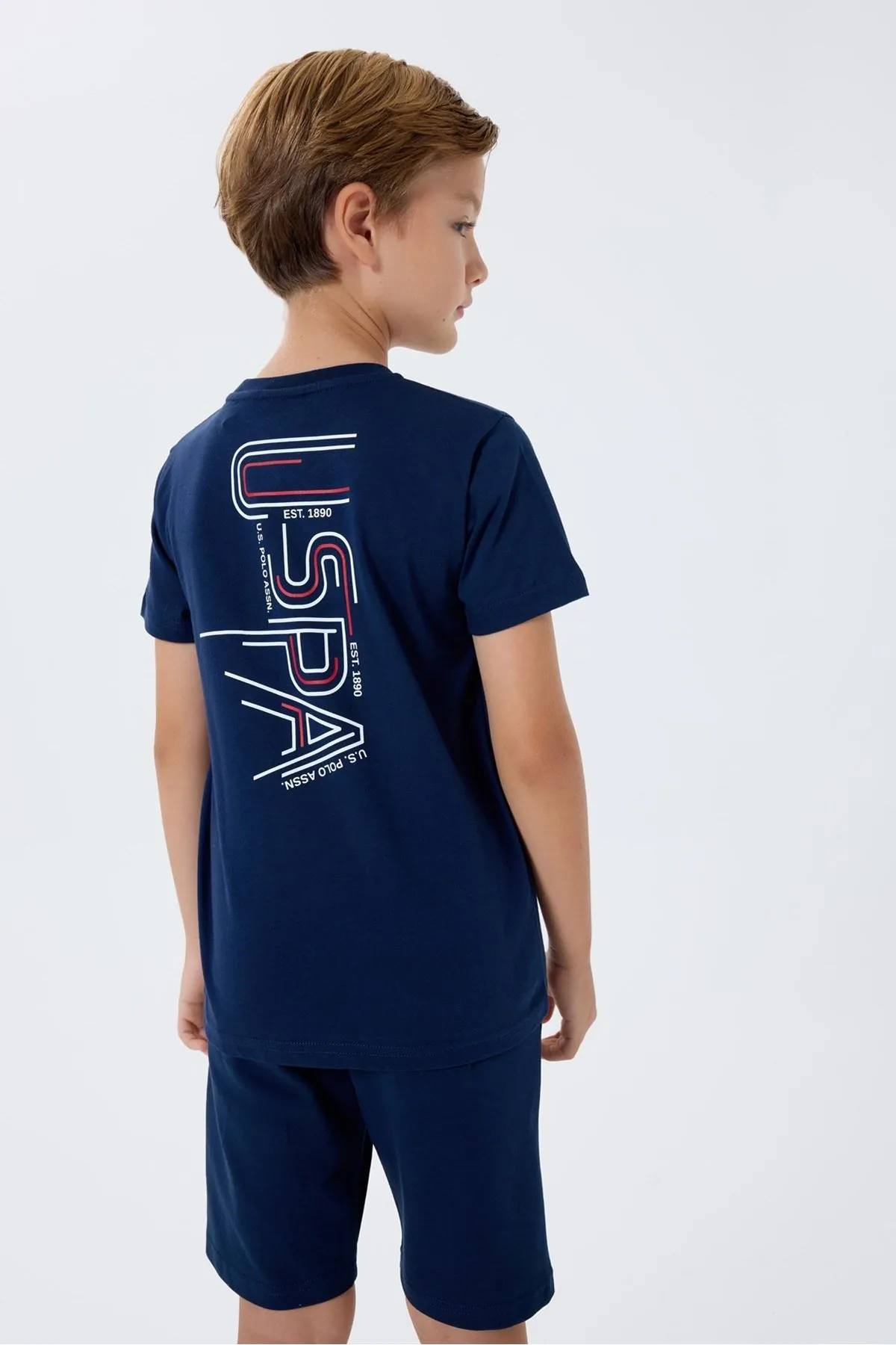 4-15 Yaş Lisanslı Us Polo Assn Erkek Çocuk Takım-Lacivert