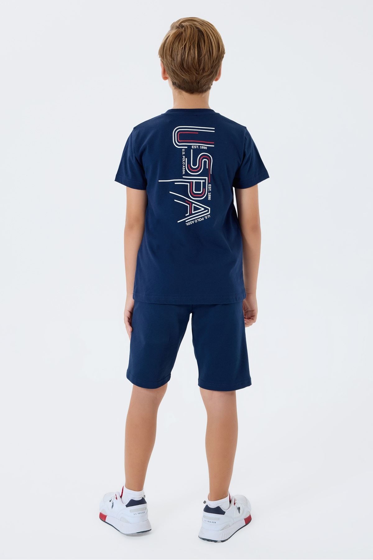 4-15 Yaş Lisanslı Us Polo Assn Erkek Çocuk Takım-Lacivert