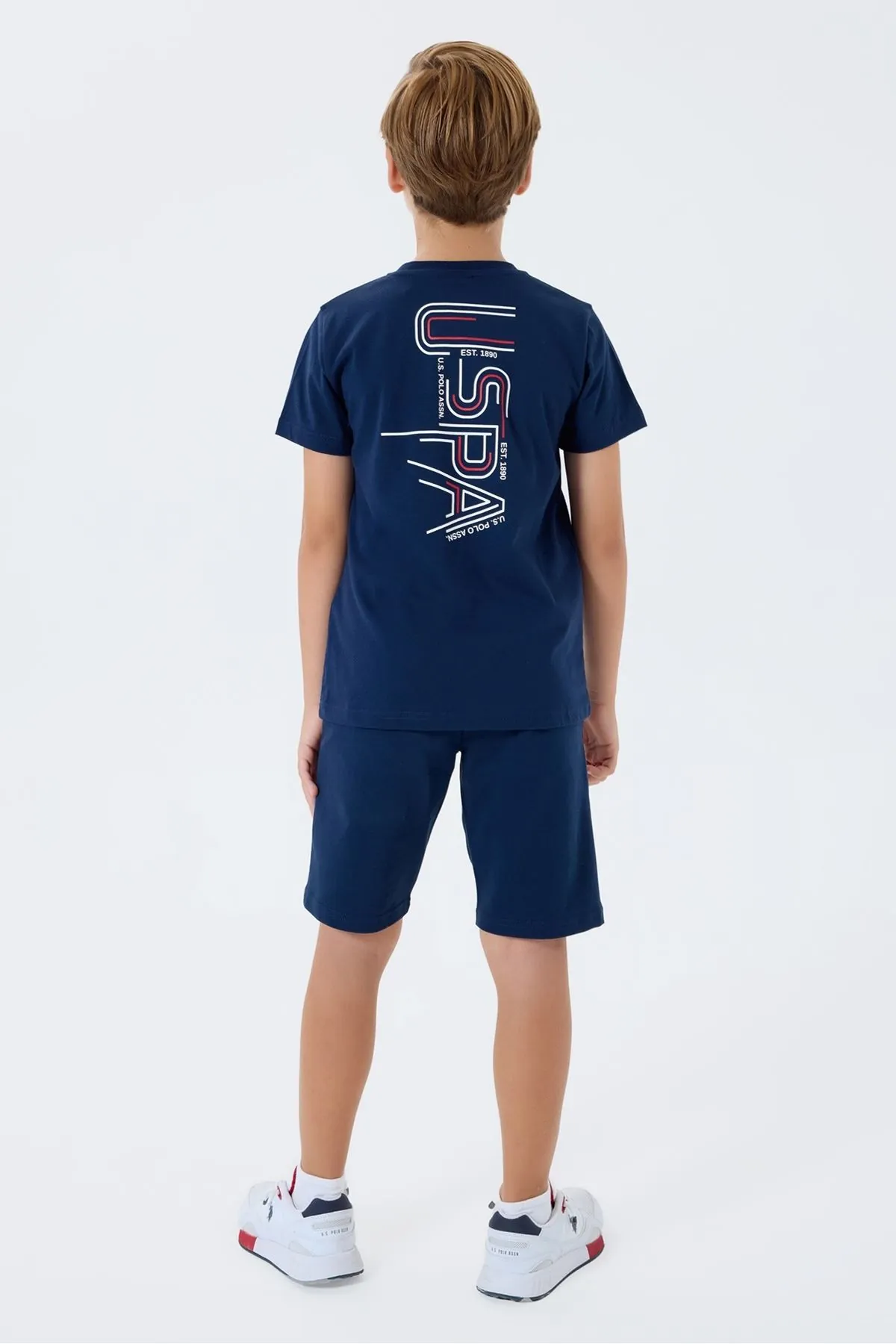 4-15 Yaş Lisanslı Us Polo Assn Erkek Çocuk Takım-Lacivert