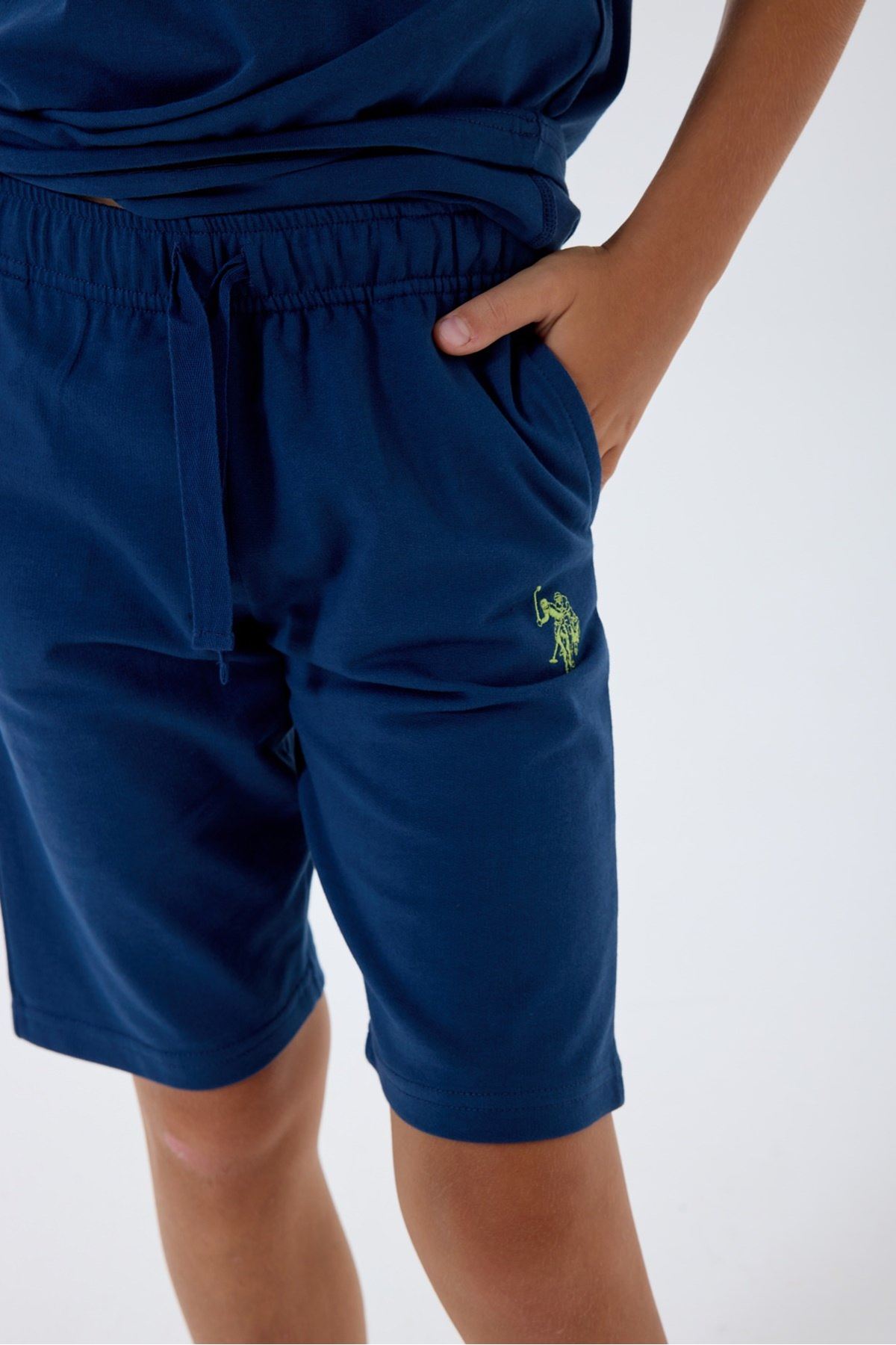 4-15 Yaş Lisanslı Us Polo Assn Erkek Çocuk Takım-İndigo