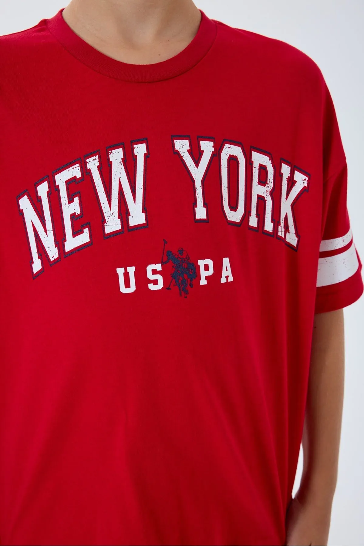 4-15 Yaş Lisanslı Us Polo Assn Erkek Çocuk Takım-Kırmızı