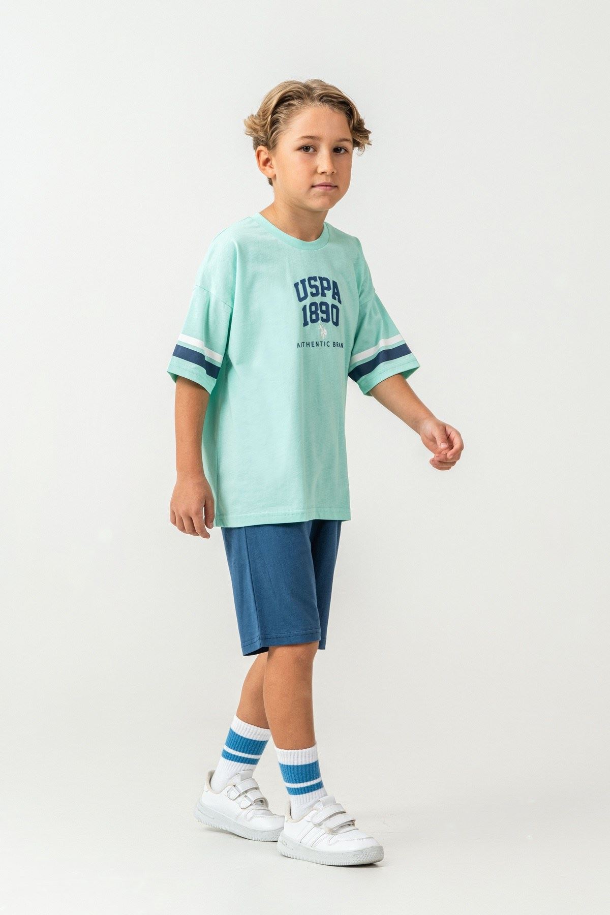 4-15 Yaş Lisanslı Us Polo Assn Erkek Çocuk Takım-Nil