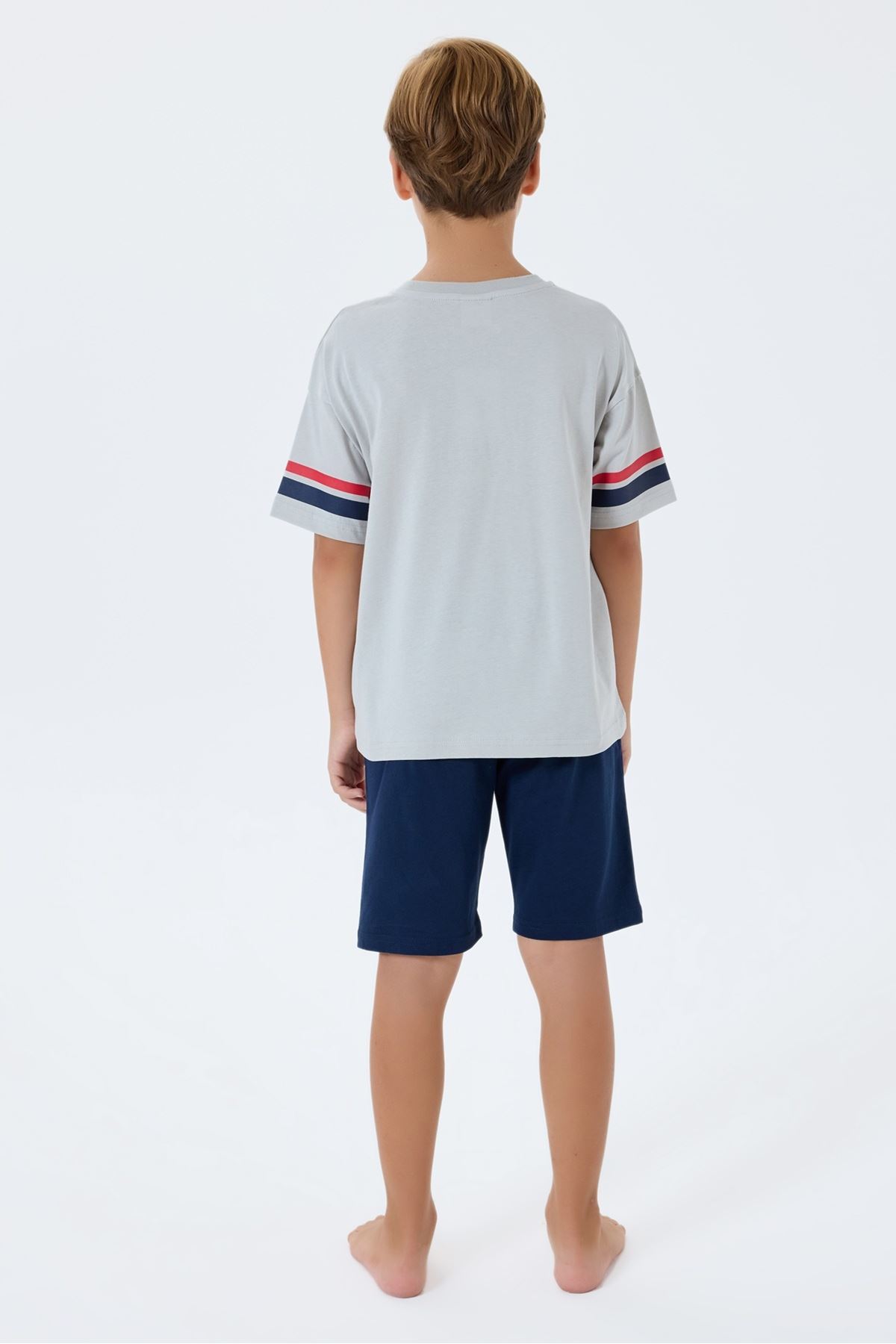 4-15 Yaş Lisanslı Us Polo Assn Erkek Çocuk Takım-Taş