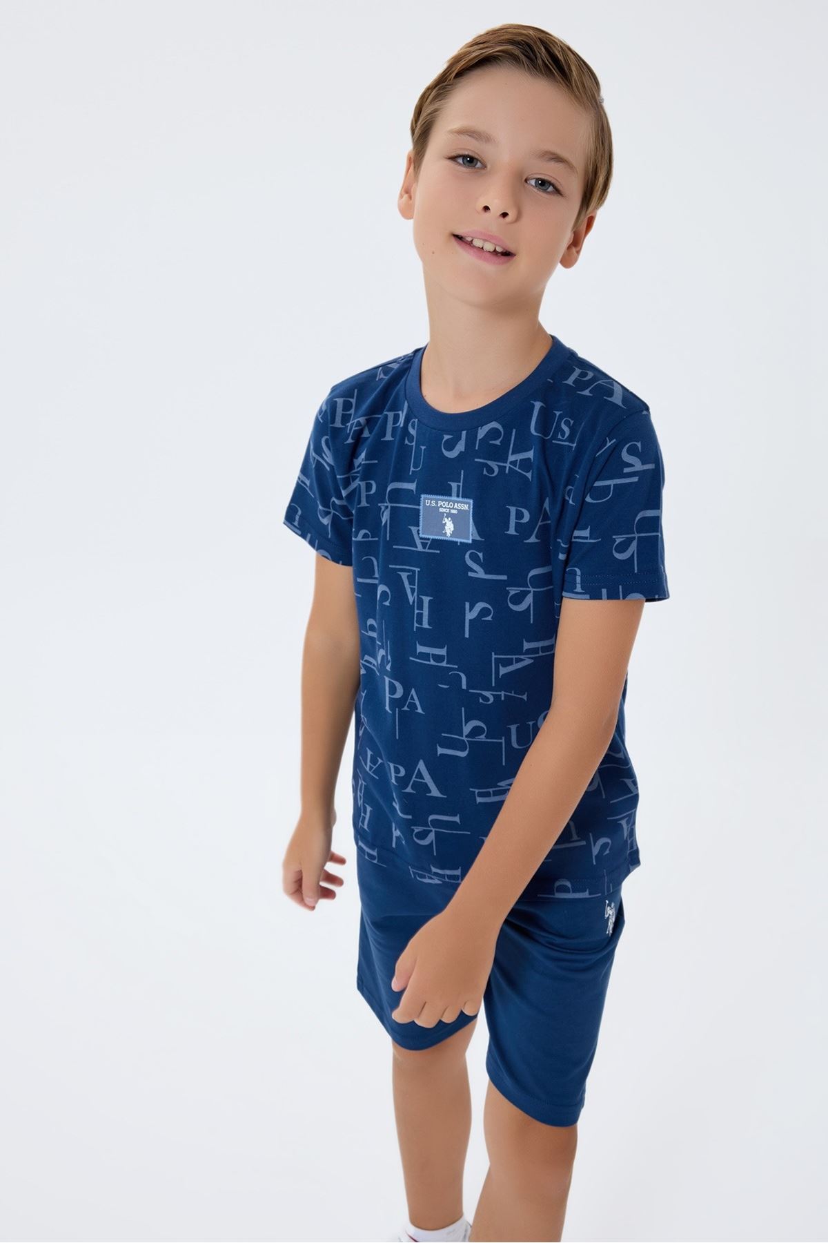 4-15 Yaş Lisanslı Us Polo Assn Erkek Çocuk Takım-Lacivert