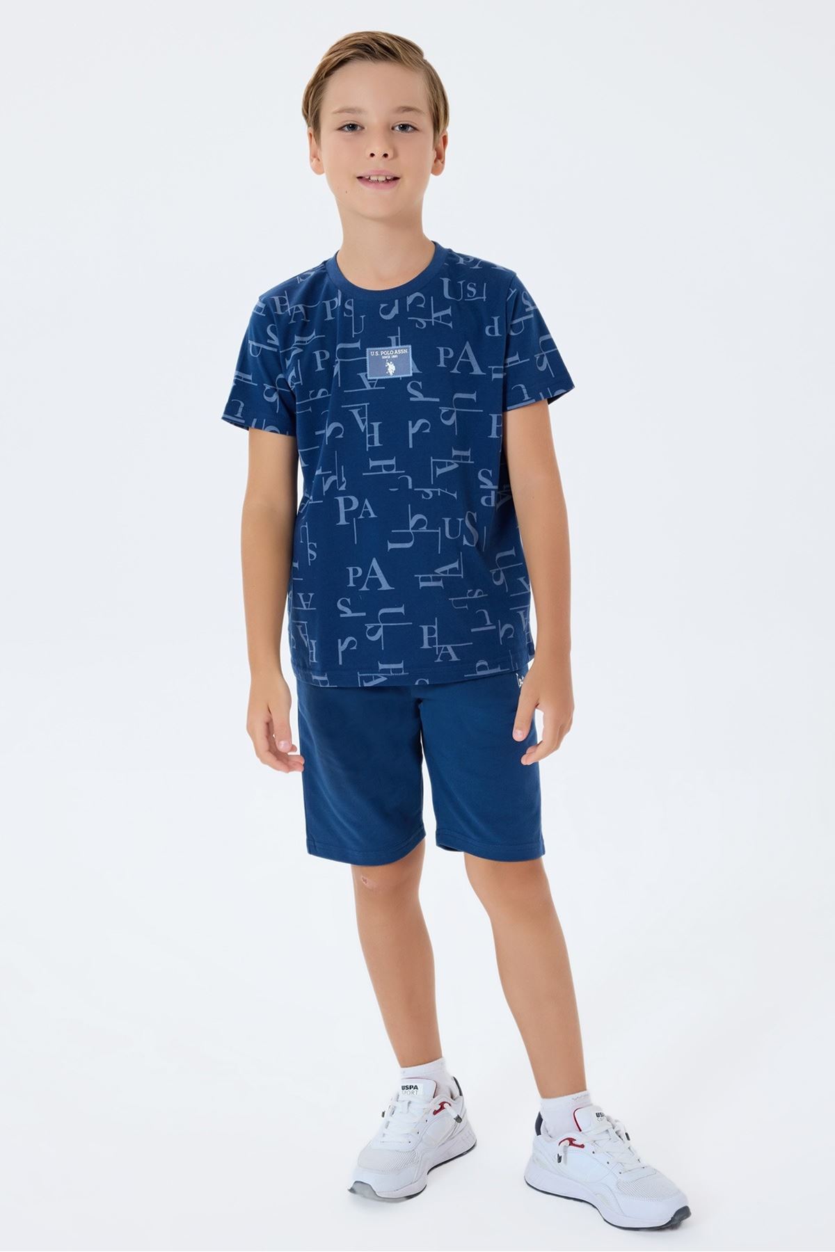 4-15 Yaş Lisanslı Us Polo Assn Erkek Çocuk Takım-Lacivert