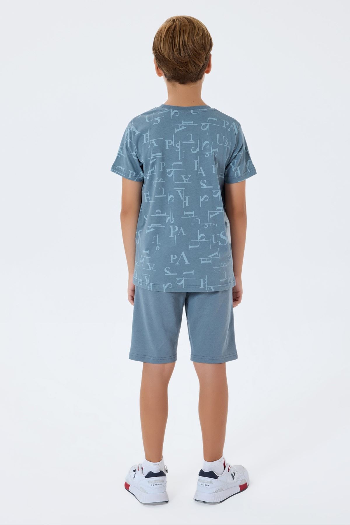 4-15 Yaş Lisanslı Us Polo Assn Erkek Çocuk Takım-Taş