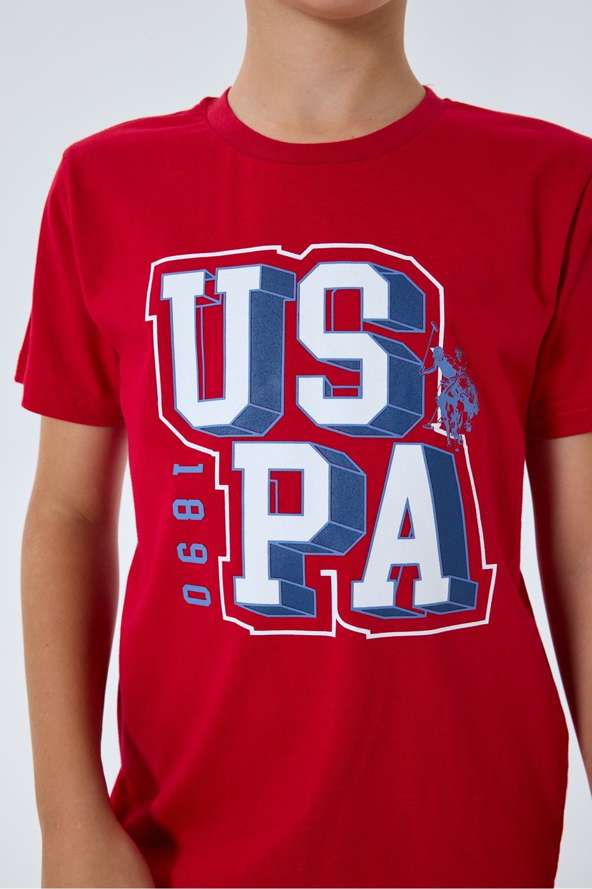 4-15 Yaş Lisanslı Us Polo Assn Erkek Çocuk Takım-Kırmızı