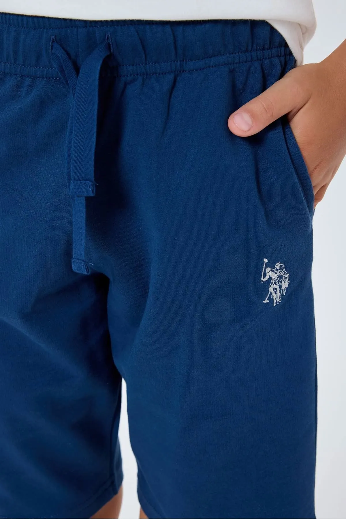 4-15 Yaş Lisanslı Us Polo Assn Erkek Çocuk Takım-Ekru