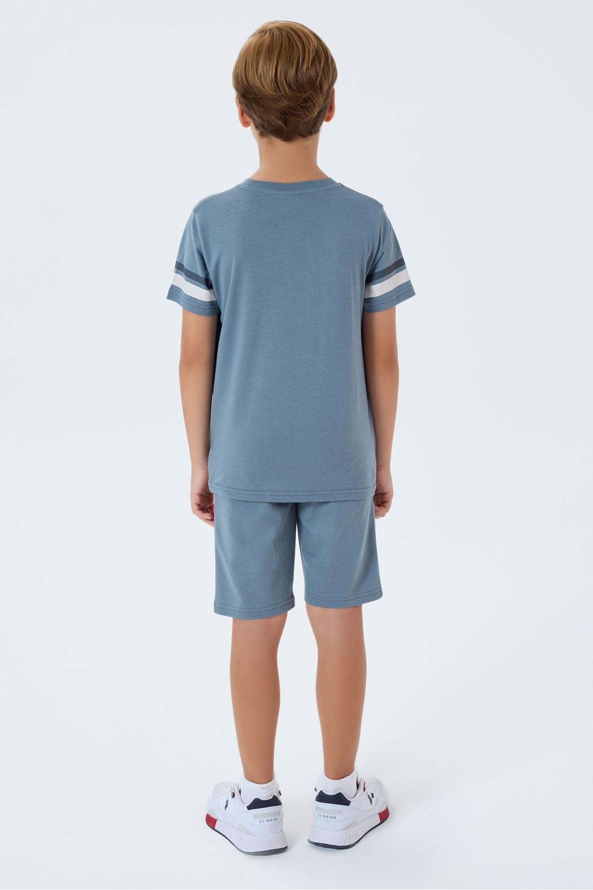 4-15 Yaş Lisanslı Us Polo Assn Erkek Çocuk Takım-Taş